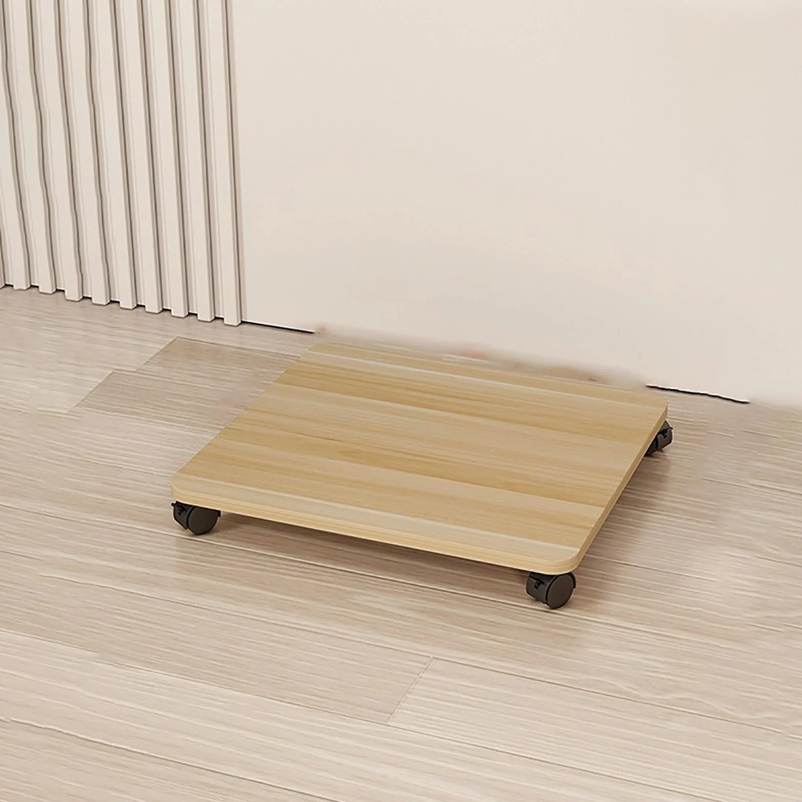 Narożna półka na DVD i gier, stojak AV, stojak na płyty CD, wieża do salonu i konfiguracji gier, drewno Oril 50 x 45 cm, rozwiązanie do przechowywania rozrywki
