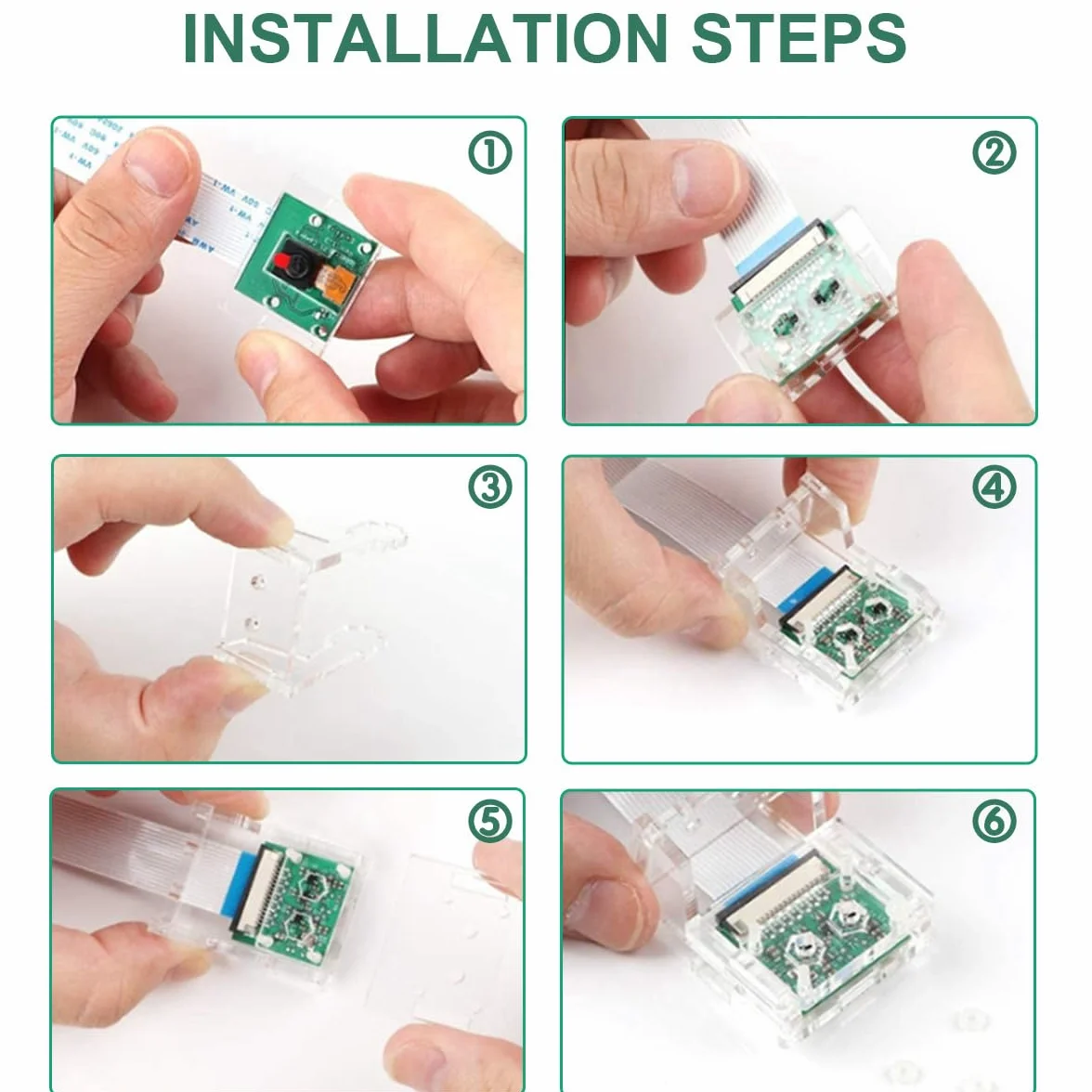 do Raspberry Pi Camera Module Kit, CSI Mini Camera Video Module 1080P 5MP Webcam Support OV5647 z Clear Stand, dla Raspberry Pi Model A/B/B+, Pi 2 i Raspberry Pi 3, Pi Zero/Zero W