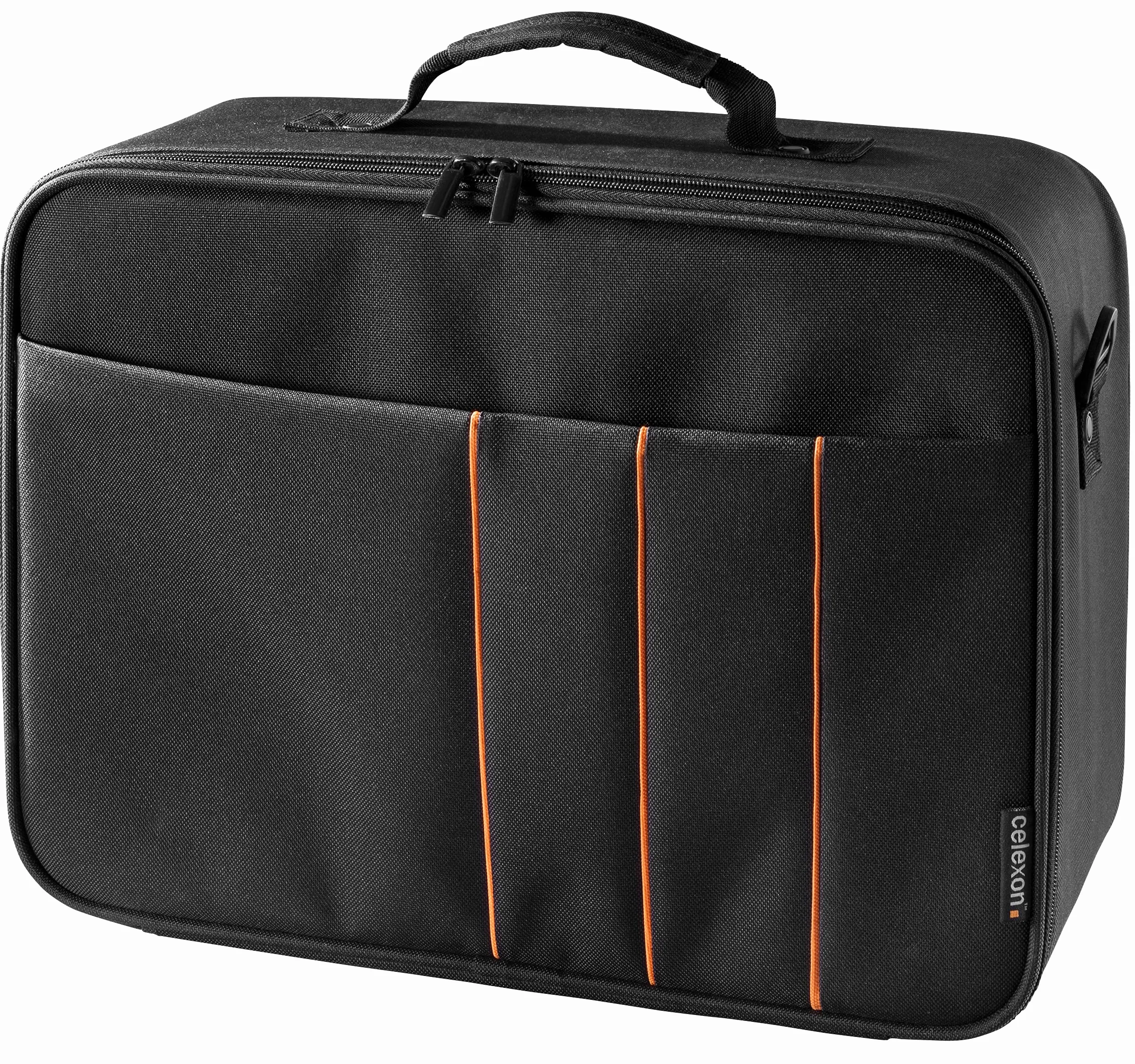 celexon Torba do rzutnika Economy – 41 x 29 x 15 cm – twarda obudowa – odporna na działanie wody i zmywalna – 100% poliester – czarna