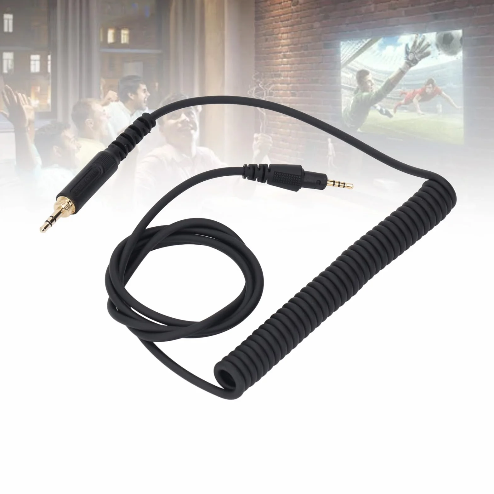 Zamienny Kabel Audio do Słuchawek DJ HDJ-CUE1 HDJ-CUE1BT HDJ-X5 HDJ-X7 HDJ-S7, Wtyczka 3,5 MM/6,35 MM do Wtyczki 2,5 MM Kabel do Aktualizacji Sprężyny Słuchawek (1,2 M-2 m)