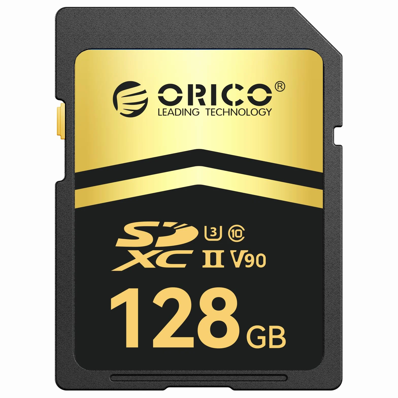 ORICO Karta SD 128 GB, UHS-II, C10, U3, V90, 8K UHD, 4K UHD, Full HD, prędkość odczytu do 300 MB/s, karta pamięci SDXC dla profesjonalnych fotografów i profesjonalnych kamer wideo – SD90