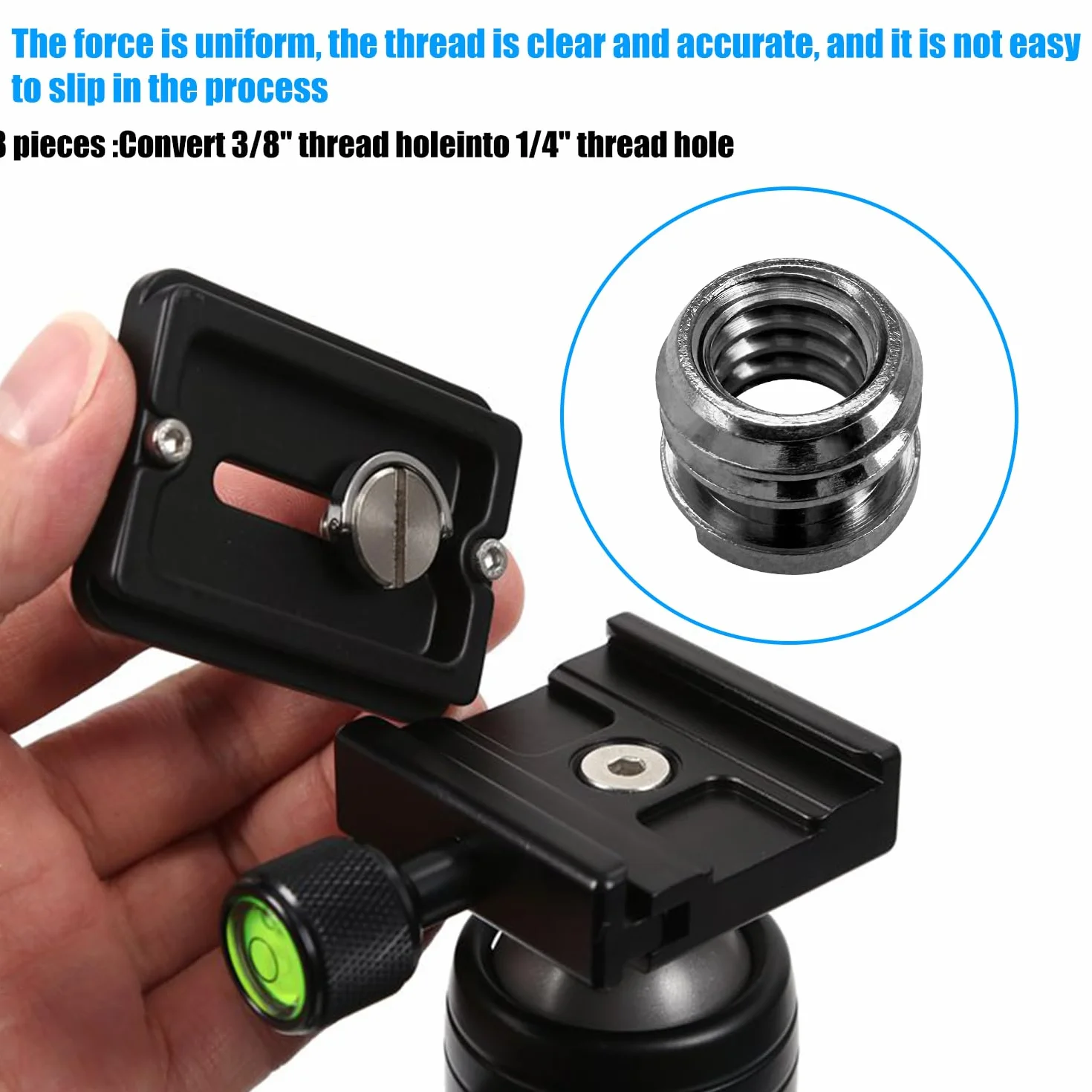 20 Sztuk Adapterów Gwintowanych Do Kamery 1/4 i 3/8 Cala, Śruba Statywu, Srebrny Metalowy Spigot Adapter Do Aparatu/Statywu/Monopad/Głowicy Kulowej/Światła