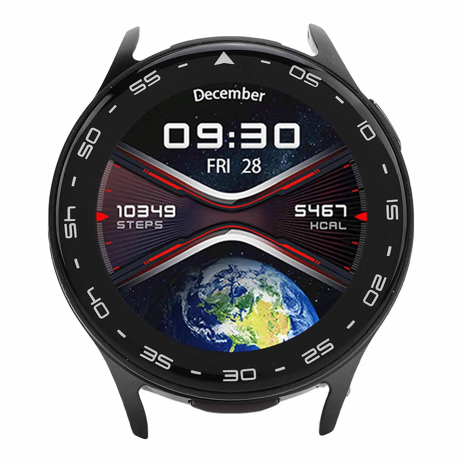 Tbest Inteligentny Zegarek, Wodoodporne AI Redukcja Szumów Słuchawki Sports Fitness 2 w 1 Inteligentny Zegarek dla Mężczyzn Kobiety (BLACK)