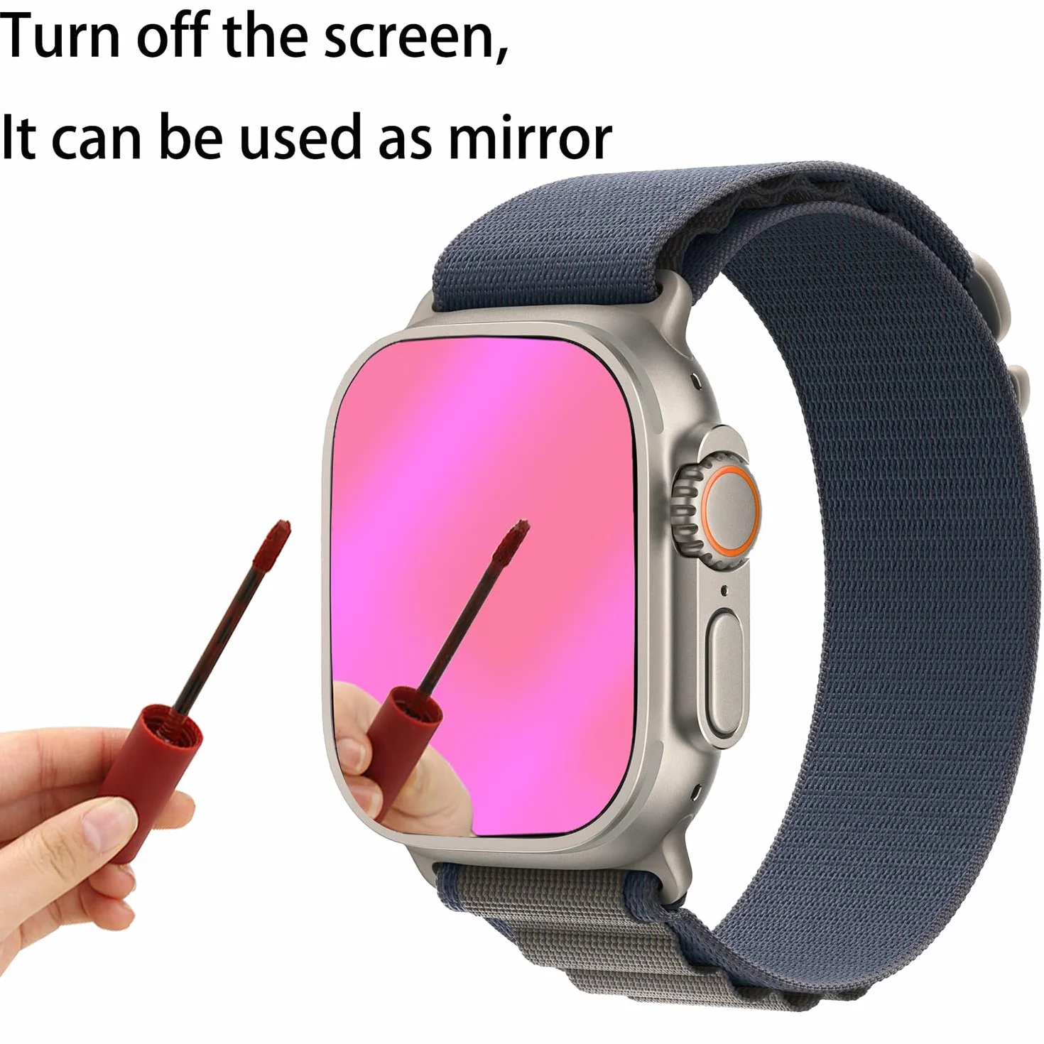 3-pak anty-niebieskie szkło hartowane do Apple Watch Ultra 3/2 / Watch Ultra 49 mm folia ochronna na ekran antyszpiegowska galwanizowana gradientowa kolorowa