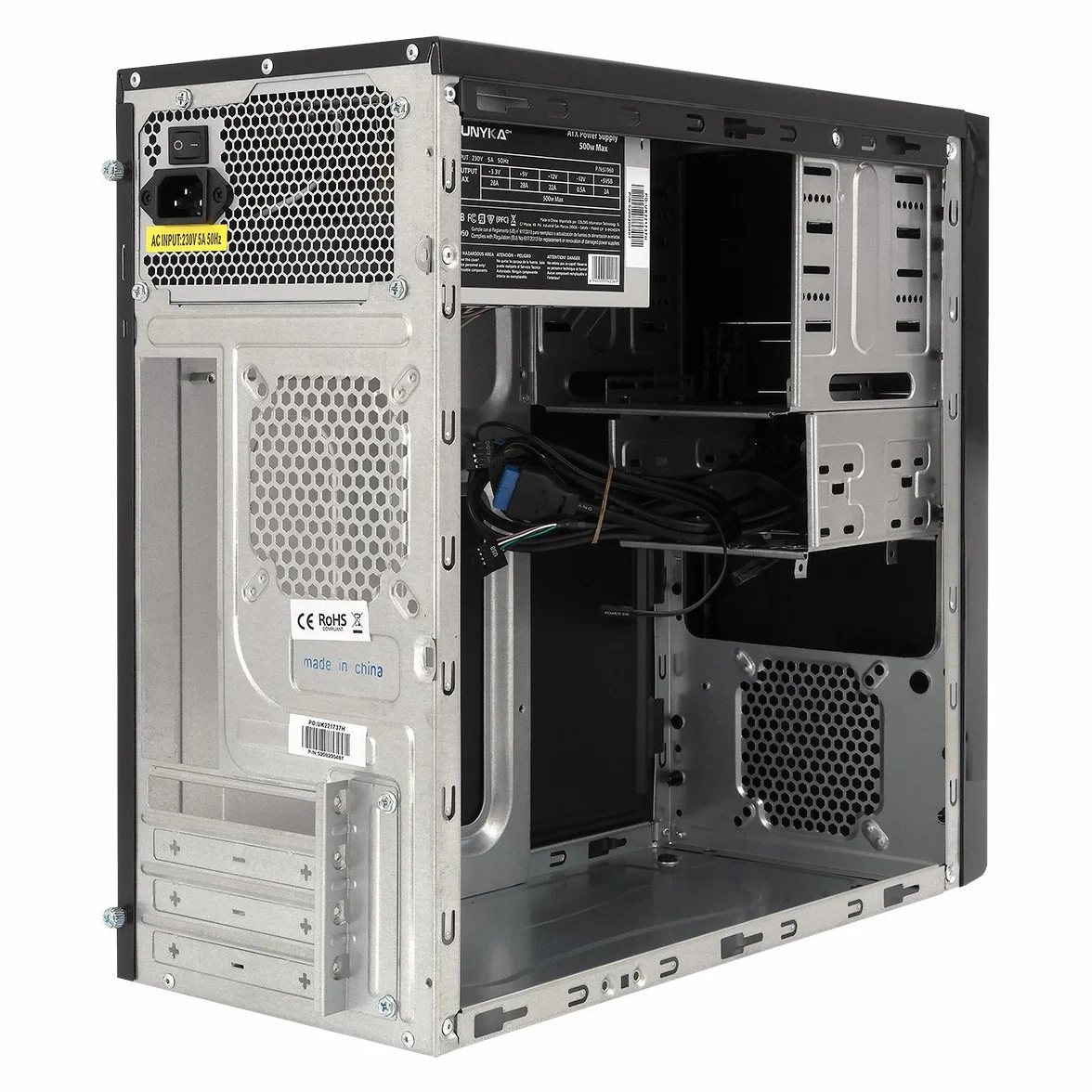 Unykach uk-6023 U3 - obudowa komputerowa (biurko, PC, SECC, SGCC, górna, Micro-ATX, Mini-ITX, Dom/Biuro)