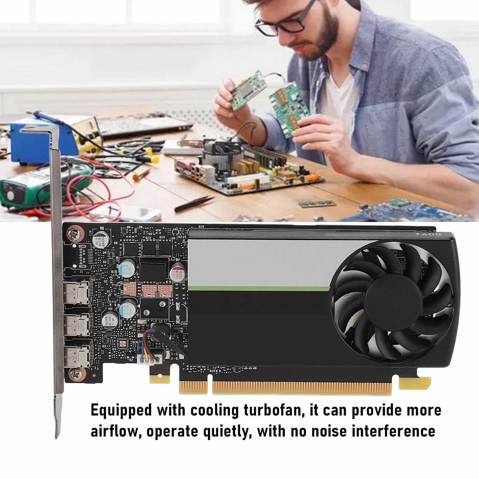Topiky Profesjonalna Karta Graficzna Quadro T400. Karta Graficzna 4 GB o Dużej Wydajności, Idealna do Modelowania i Wyświetlania 3D
