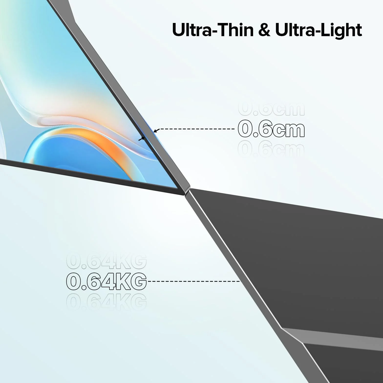 EVICIV Przenośny monitor dotykowy 15,6 cala 125% sRGB 1080P 2000:1 Zewnętrzny mobilny wyświetlacz FHD USB C z HDMI/USB-C do laptopa/komputera/telefonu/konsoli do gier, obsługa VESA