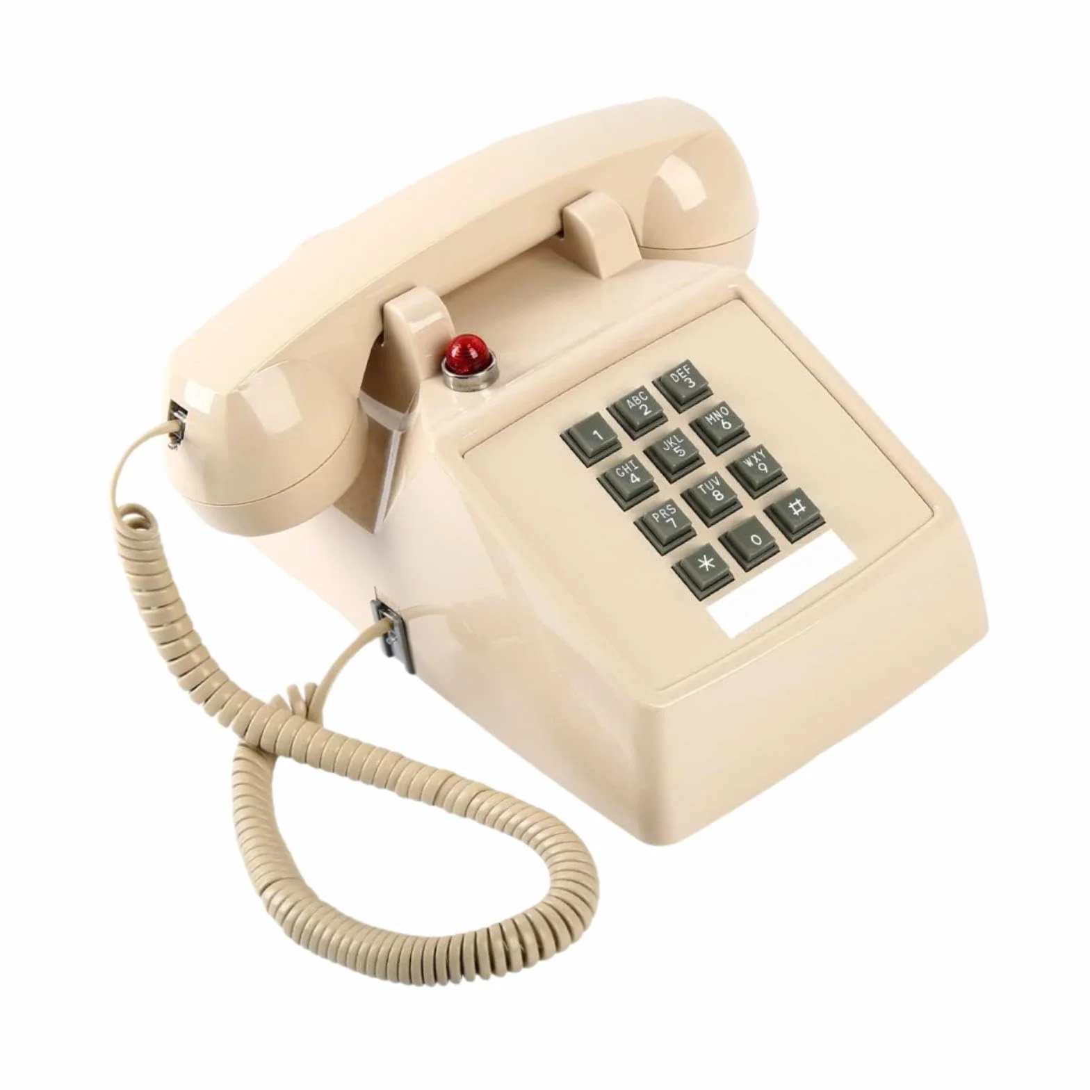 Vintage Design przewodowy telefon na biurko metalowa podstawa do hotelu domu 13 x 22,2 x 11,5 cm beżowa