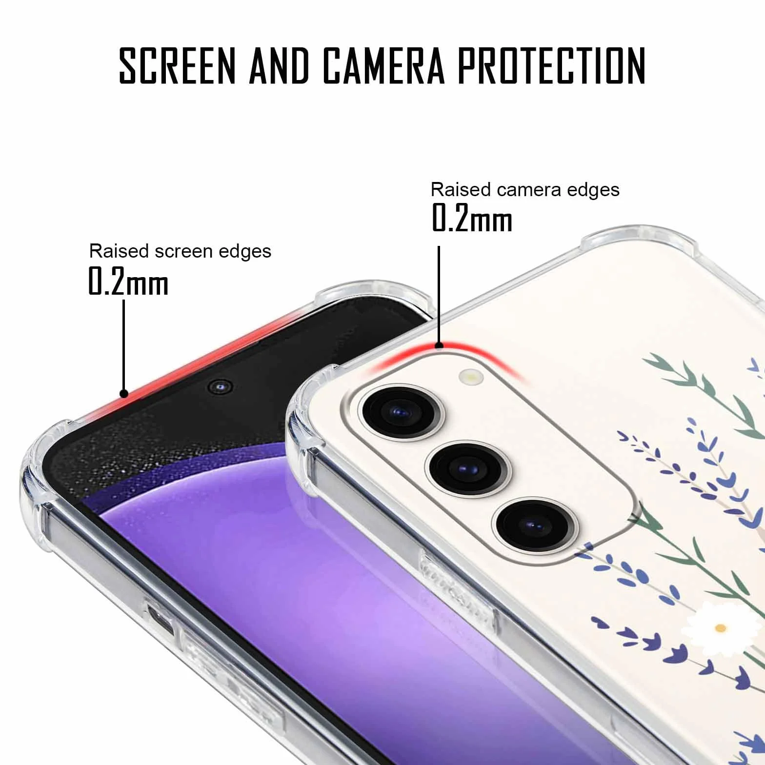 Yoedge Pasek na telefon, etui dla Samsung Galaxy S23 5G 6,1", etui z paskiem, miękki silikon TPU + PC, odporne na uderzenia, etui ochronne ze sznurkiem do zawieszenia, przezroczyste etui z estetycznym