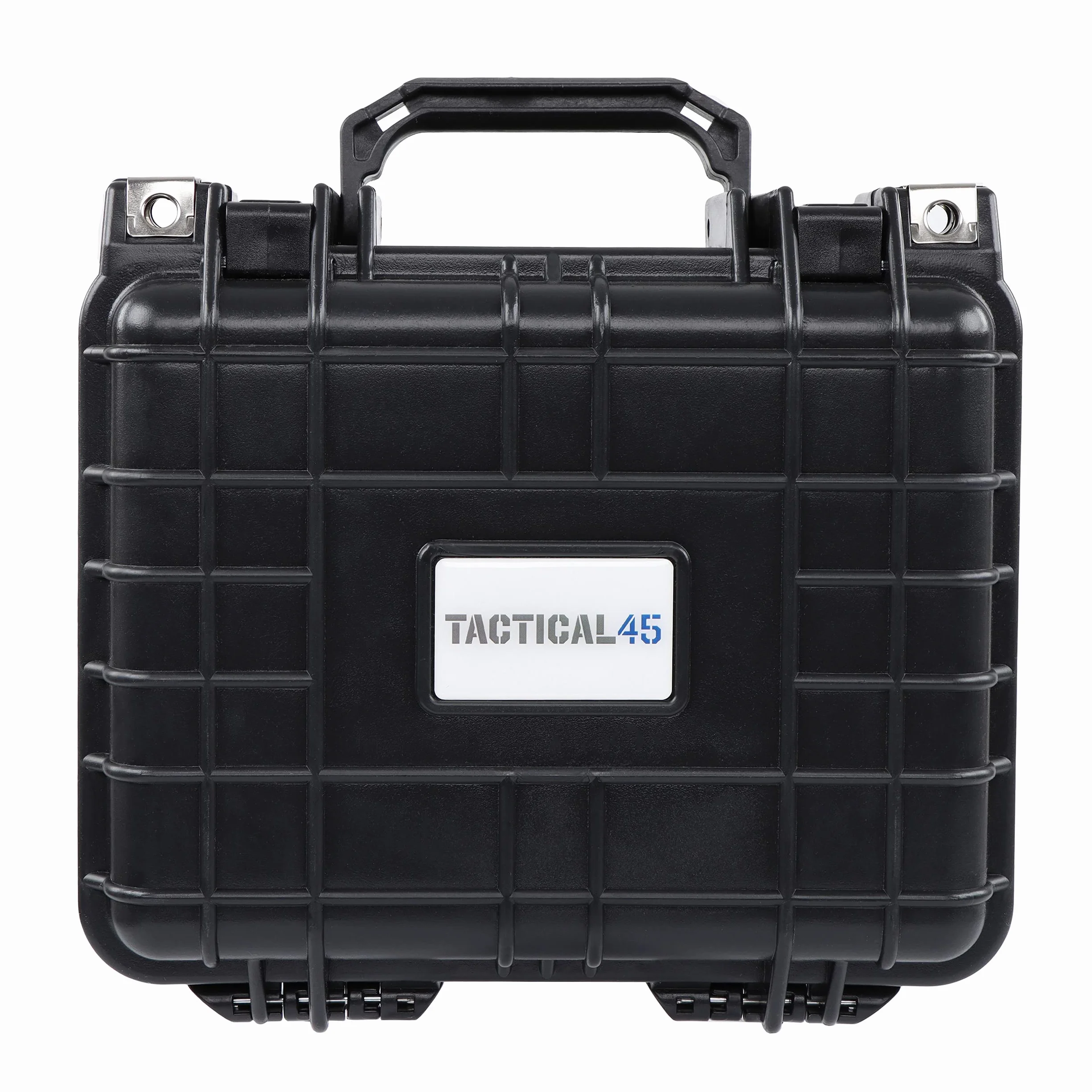 Tactical45 Plastikowa obudowa z piankową czarną twardą torbą do przenoszenia 27 x 25 x 15 cm wyściełana obudowa na sprzęt aparatu i narzędzia