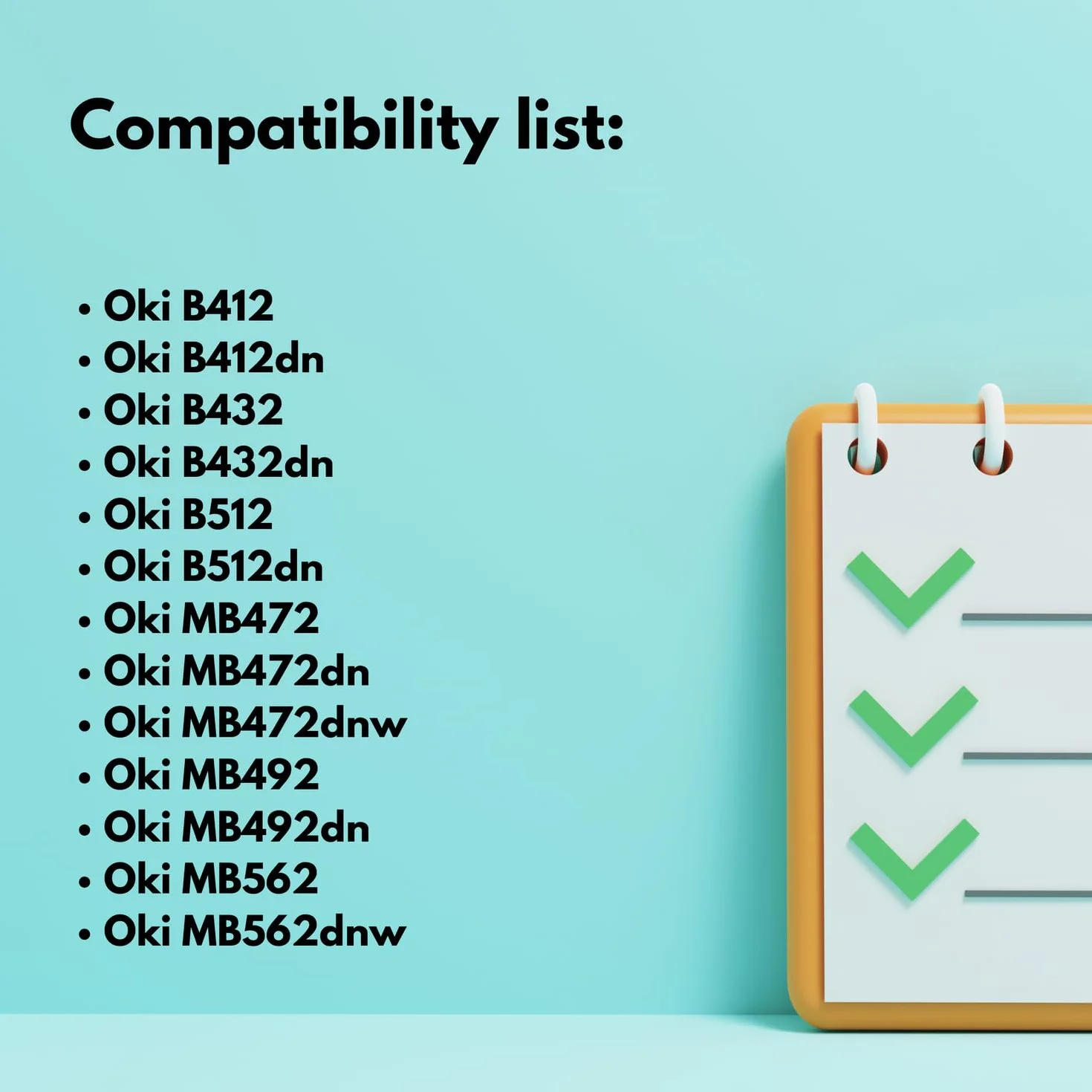 EVOKE Toner Kompatybilny z OKI B412 B432 B512 MB472 MB492 MB562 Czarny 12000 Stron