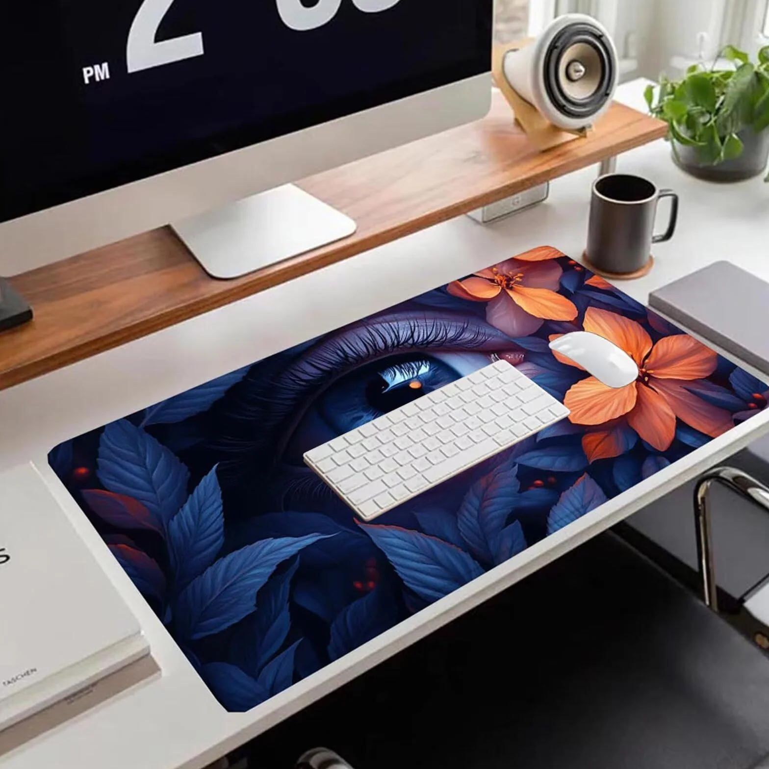 Gamingowa podkładka pod mysz 1200 x 600 x 3 mm, XXL, wodoszczelna, odporna na ścieranie, z przyszytymi krawędziami, kolorowa podkładka na biurko, poprawia prędkość i precyzję, pod laptopa, komputer