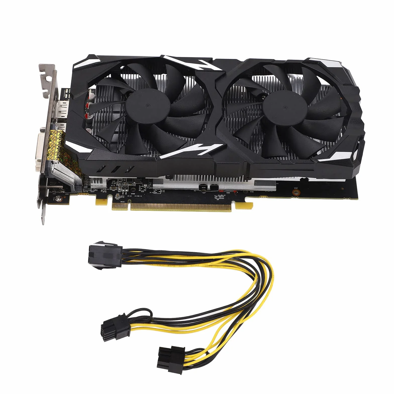 Karta Graficzna RX 580, 8 GB GDDR5 256bit, 3 X Wyjście DP HDMI DVI, Obsługa 8K 16 PCI Express 3.0, 2 Wentylatory Karta Graficzna do Gier dla Domowego Biura