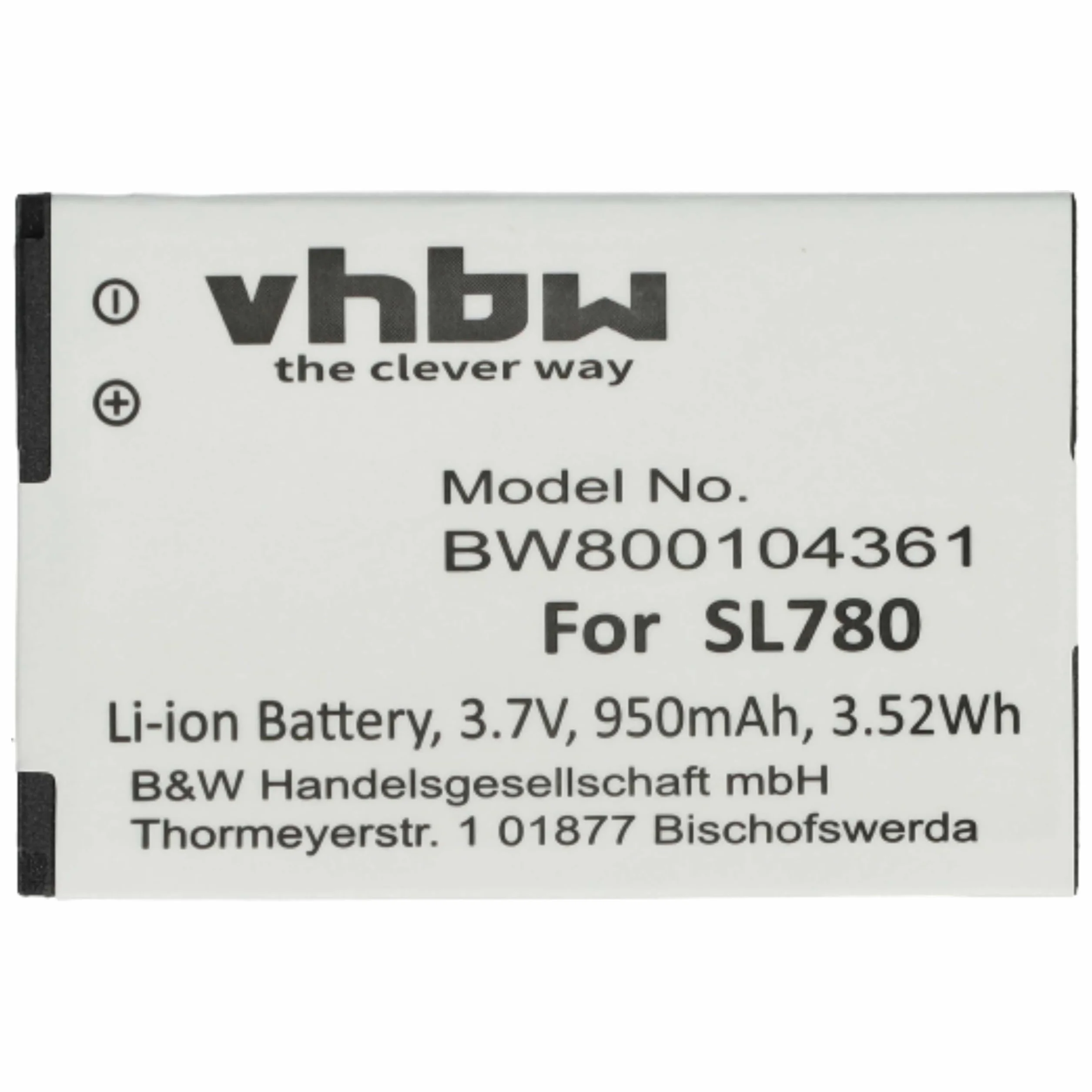 vhbw 10 x bateria kompatybilna z Siemens Gigaset SL785, SL788, SL78H telefon stacjonarny lub bezprzewodowy (950 mAh, 3,7 V, Li-Ion)