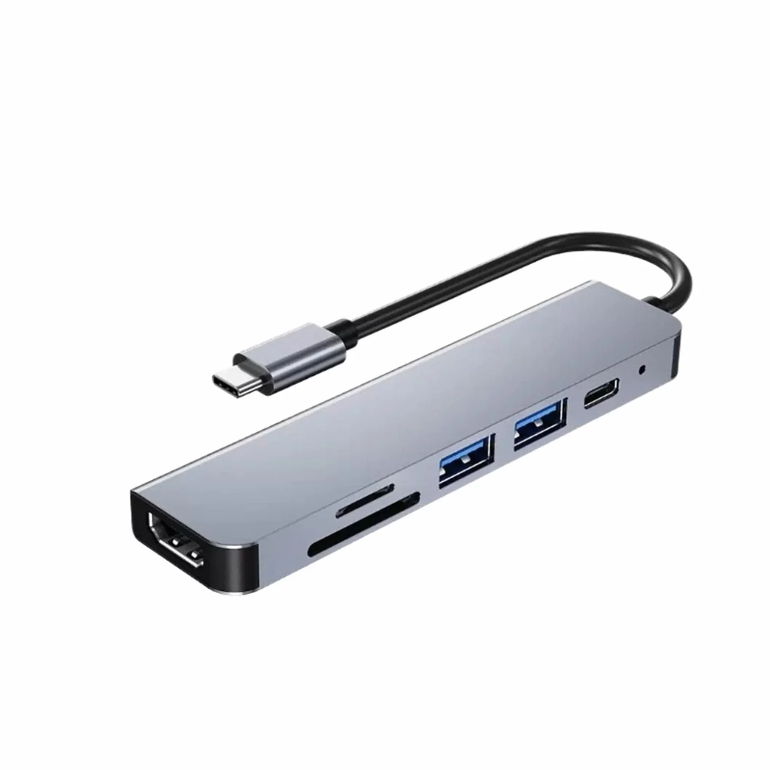 Stacja dokująca USB C HUB typu C do HDMI 4K 30Hz z przyciskiem wyłączania ekranu USB 3.0 5 Gb/s HUB 87 W szybkie ładowanie (6 w 1)