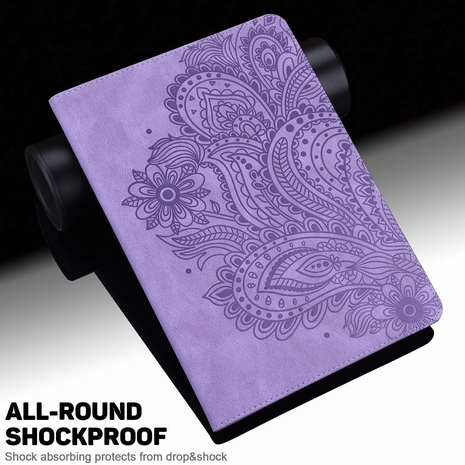 Etui do Honor Pad 8 2022, etui ochronne z rysikiem i uchwytem na długopis - ultra cienkie etui z klapką ze skóry PU do Honor Pad 8 2022 etui (fioletowe)