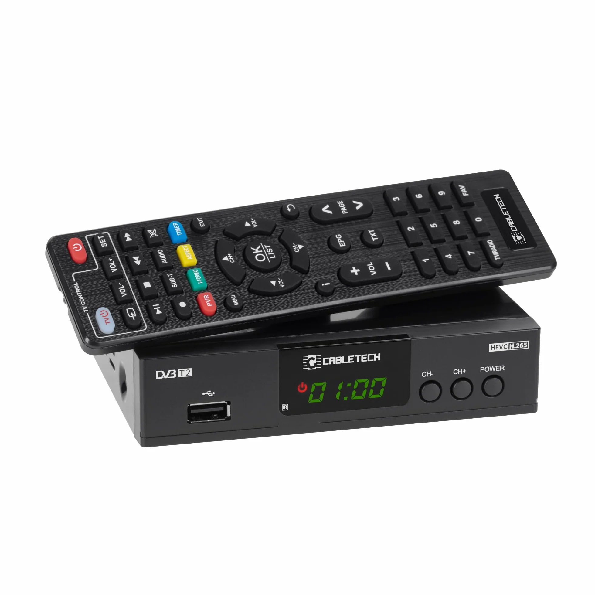 Cabletech Tuner DVB-T2 HEVC H.265 1920x1080 RAM 512 MB DDR3