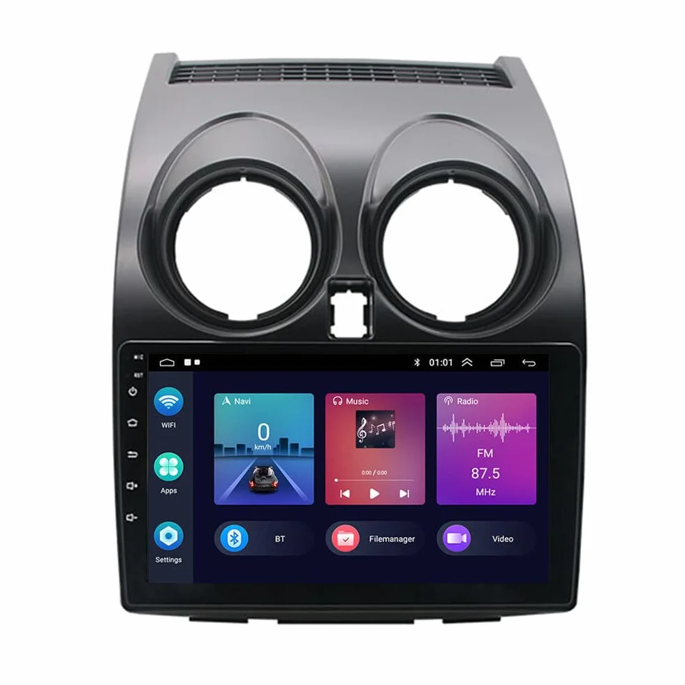 Asudaro Radio samochodowe 2+32G Nawigacja GPS Wi-Fi, 9-calowy ekran dotykowy Nawigacja GPS Samochód Kompatybilny z J10 2007-2016 8227L-DEMO 1024 * 600 Kamera z czterema światłami nawigacja samochodowa