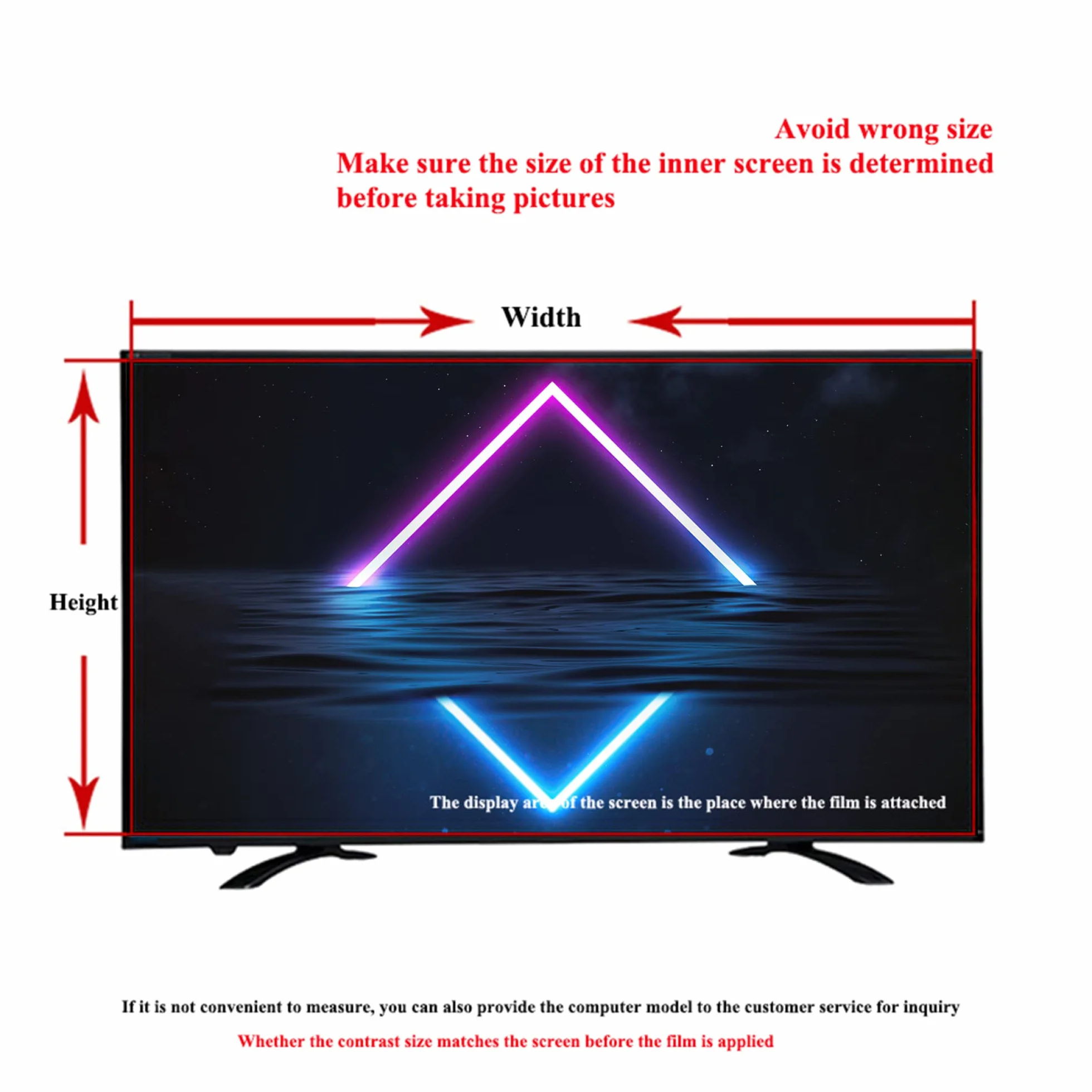 Osłona ekranu, Od matowej do 43 cali, folia przeciwodblaskowa, odfiltrowująca niebieskie światło odporna na zarysowania telewizora LCD LED OLED HDTV