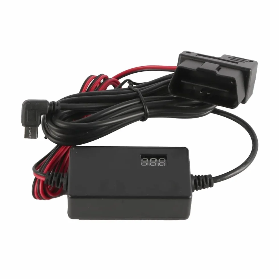 OBD2 do USB C Cable Car Camera Recorder Cable 16Pin OBDII Step Down Cable do Dash Camera GPS DVR -3.1M