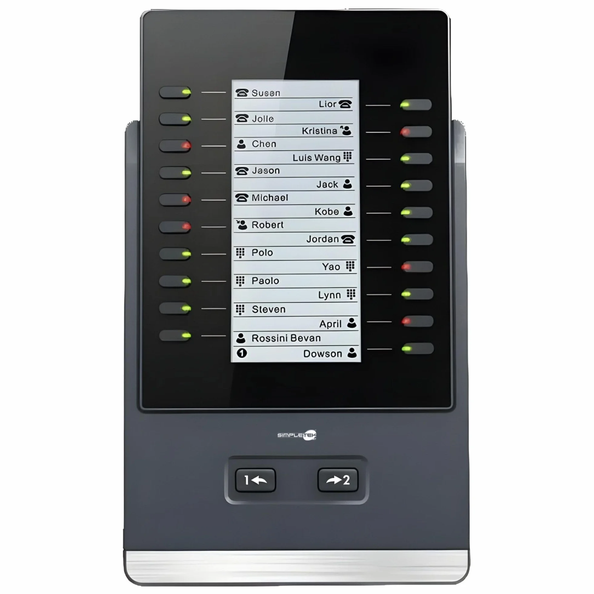 SIMPLETEK - Moduł rozszerzający kompatybilny z Yealink SIP-T46 i SIP-T48 | 40 programowalnych funkcji, podświetlany wyświetlacz (odnowiony)