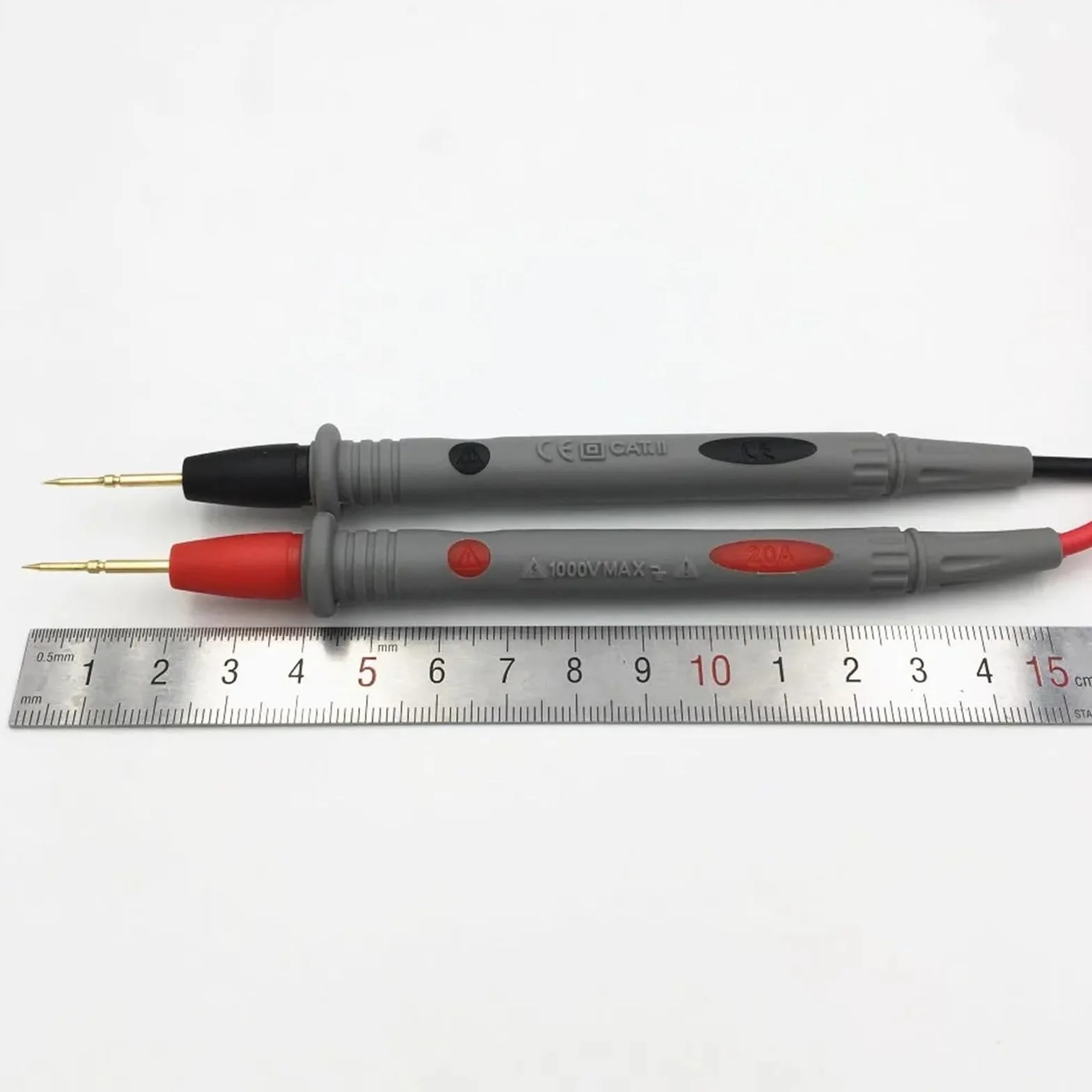 1 para 20 A 1,1 m multi metr długopis testowy kabel końcówka igły sonda cyfrowy multimetr sonda przewód igła złoty pin