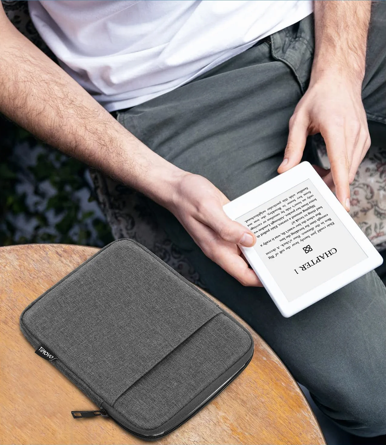 TiMOVO 6-7 Inch Sleeve Case for eReader Book, Dark Gray | Compatible with Paperwhite/Colorsoft Signature Edition, Oasis & Kobo Devices Compatible, Protective Pouch Bag, Carrying Case