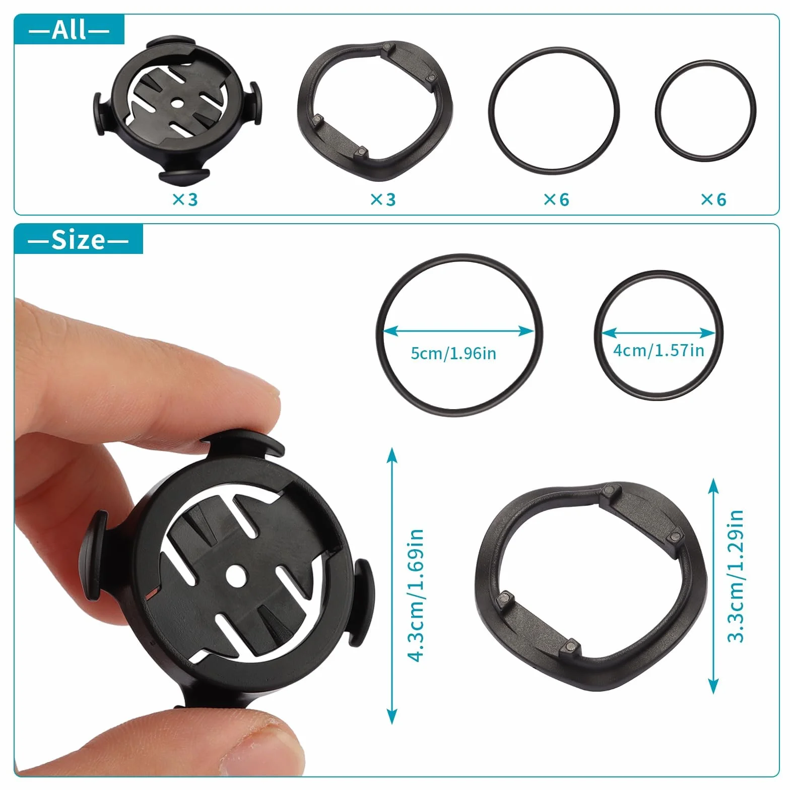 3 sztuki uchwyt na komputer rowerowy do Garmin uchwyt rowerowy | Do uchwytu Garmin Edge 200/500/510/520/800/810/1000