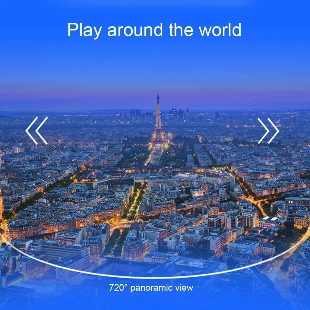 Zestaw słuchawkowy VR okulary 3D Virtual Reality VR niebieskie światło HD obiektyw VR zestaw zawiera gogle do rzeczywistości wirtualnej 3D, kontroler, regulowane okulary VR - kompatybilne z iPhone i Android z gamepadem