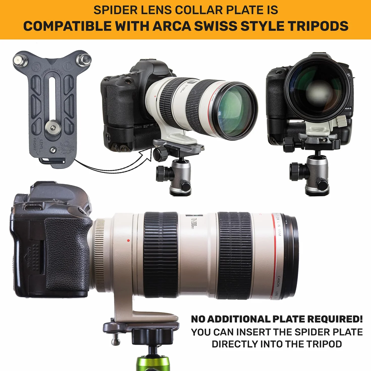 Spider Holster - SpiderPro Mirrorless Dual Camera System v2 - Profesjonalny system szybkiego transportu dla (2) kamer bezlusterkowych i ciężkich urządzeń, czarny, podwójny lustrzany