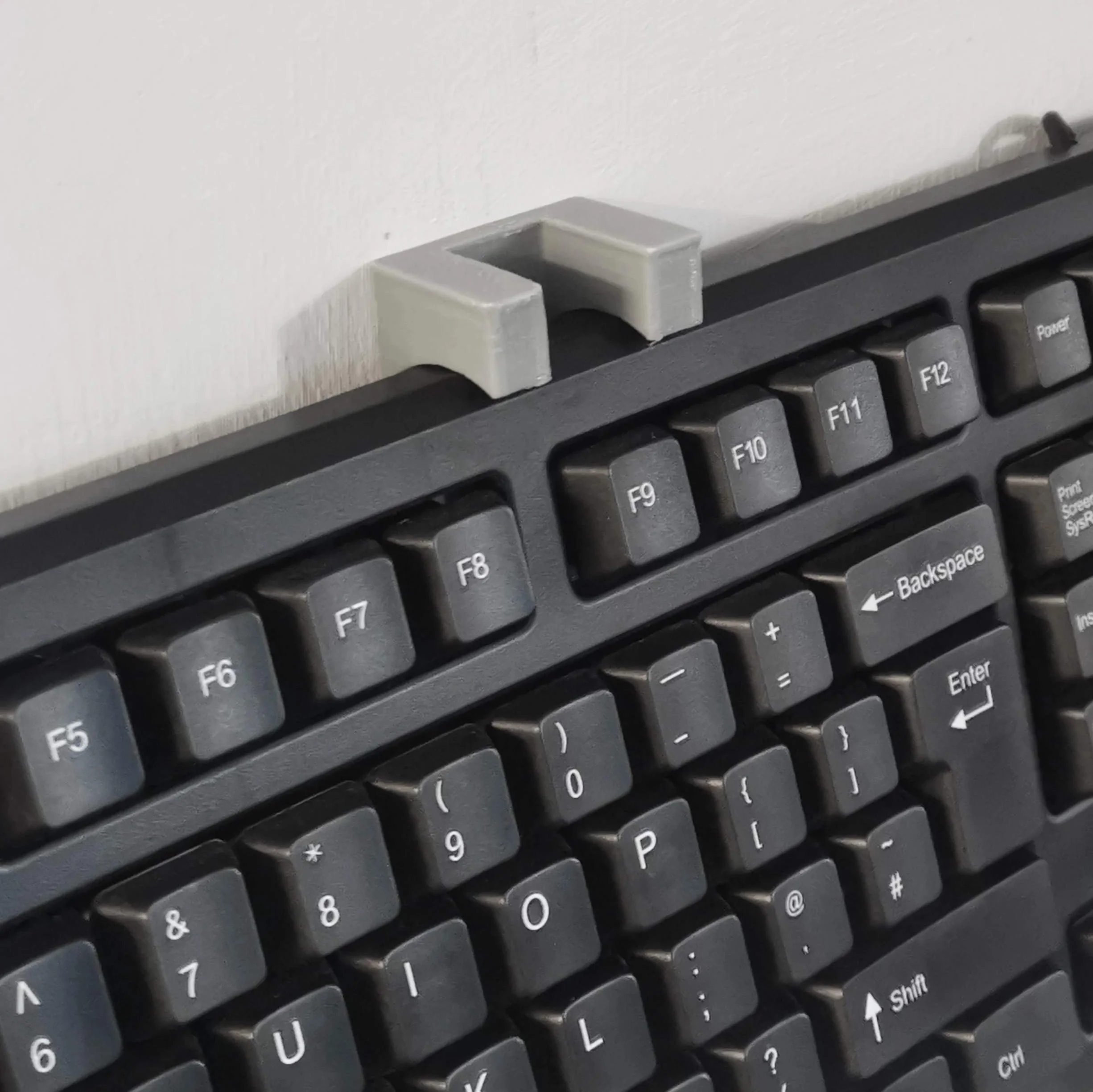 Uchwyty ścienne do klawiatury komputerowej, system montażu ściennego (czarne)