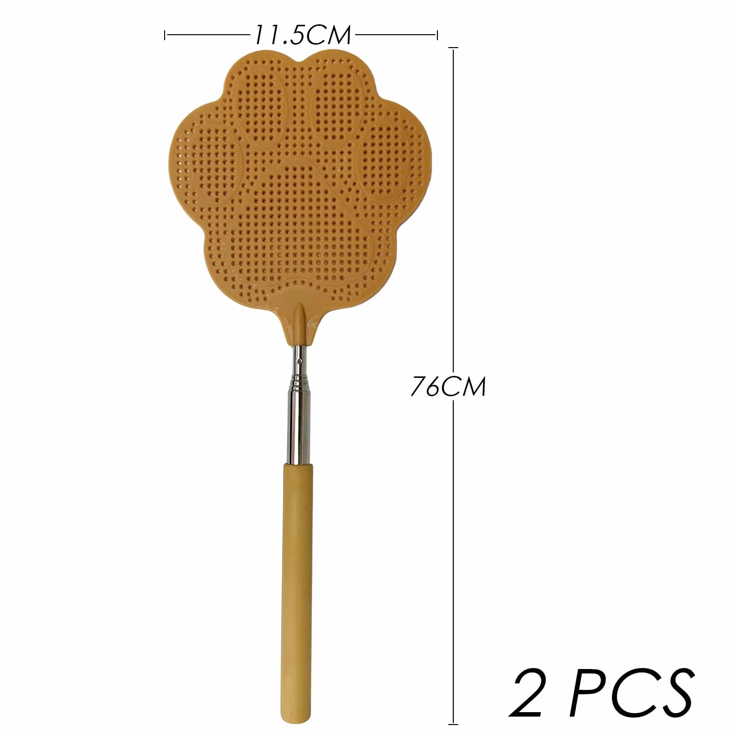 Łapka na muchy 2 sztuki chowana czarna khaki