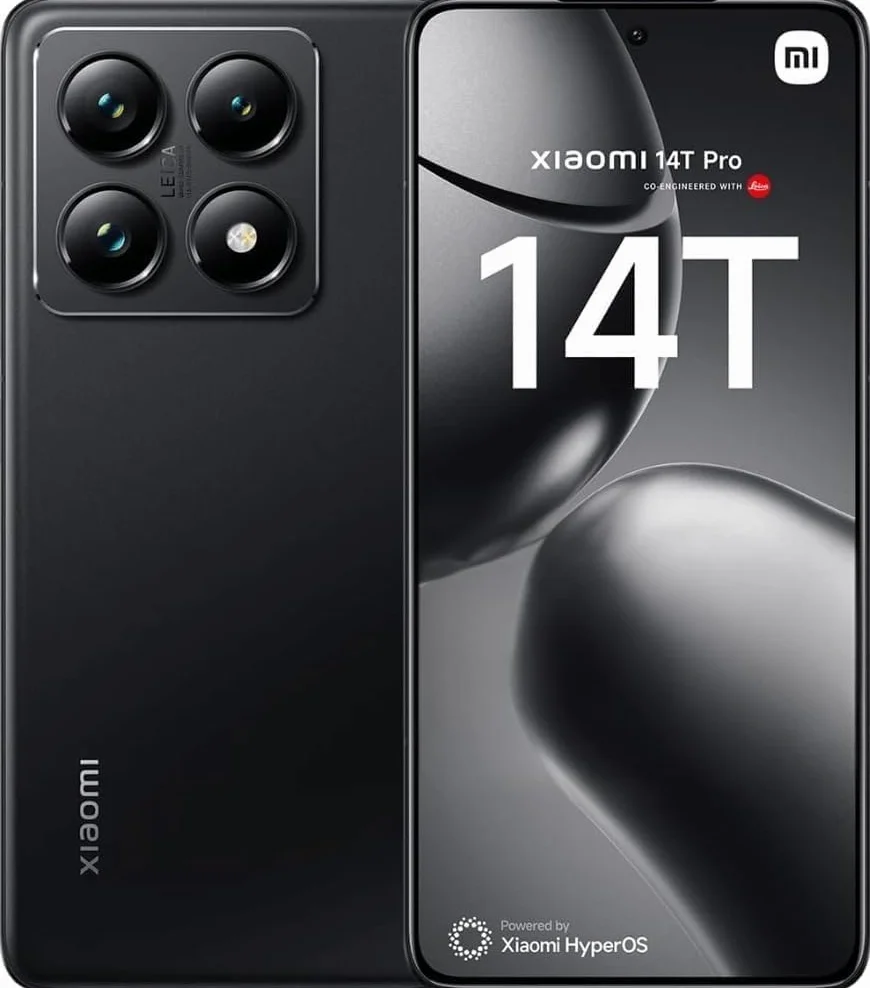 Xiaomi Smartfon 14T Pro 12 GB + 256 GB MediaTek Dimensity 9300+ 5000 mAh akumulator 120 W Hyper Charge, czarny