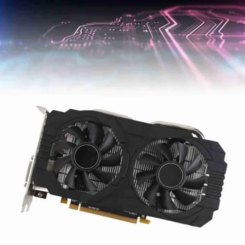 Karta Graficzna RX 580, 8 GB Karta Graficzna Wideo GDDR5 PC Oryginalna 256-bitowa z 2 Wentylatorami Chłodzącymi Interfejs PCI Express 3.0x16 Karta Graficzna do Gier do Komputera