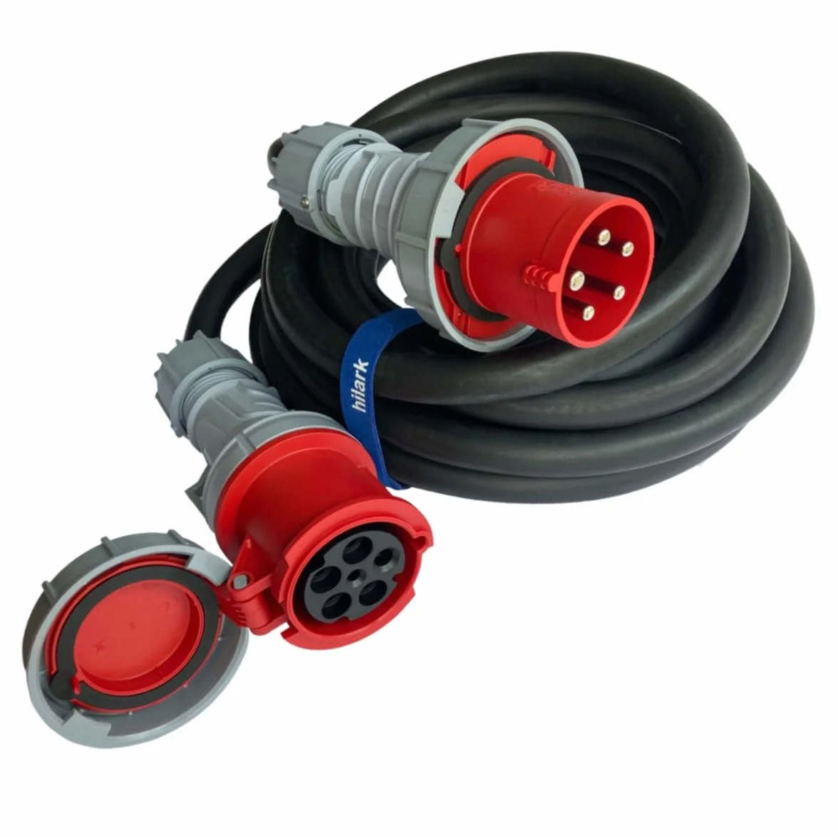 Hilark Cable Tech Przejściówka siłowa IP67, adapter 125A 5P na 63A 5P 3M