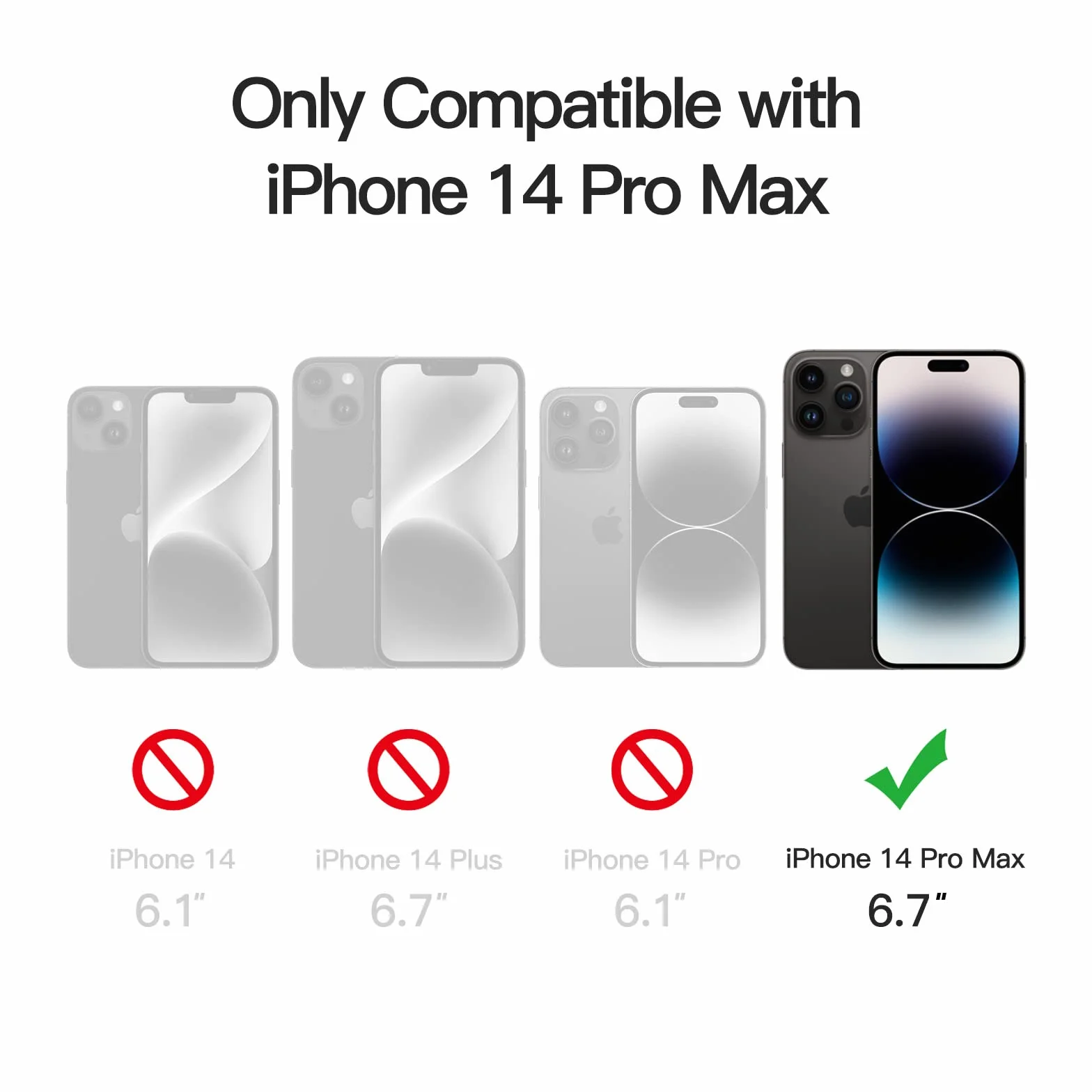 JETech Magnetyczna Etui iPhone 14 Pro Max 6,7 Cala MagSafe Półprzezroczysta Matowe Tylna Odporny na Wstrząsy Case Czarny
