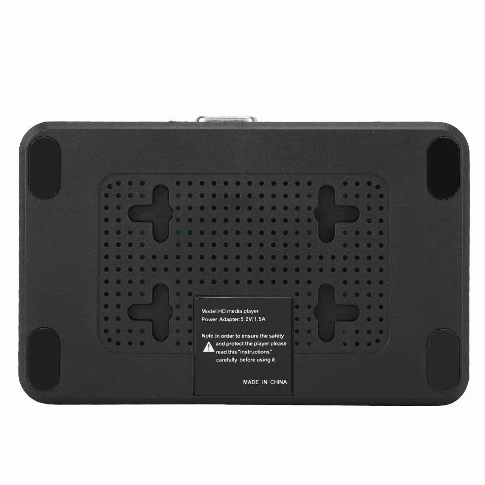 1080P Media Player, HD Media Audio-Video-Reklamowy odtwarzacz twardy z interfejsem AV/HDMI do samochodu (wtyczka EU)