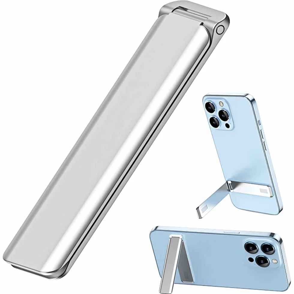 Kinizuxi Ultra cienki stojak na telefon komórkowy, pionowy/poziomy aluminiowy stojak na telefon komórkowy, regulowany kątowy uchwyt na telefon komórkowy do iPhone 14/13/12/11 Samsung akcesoria do