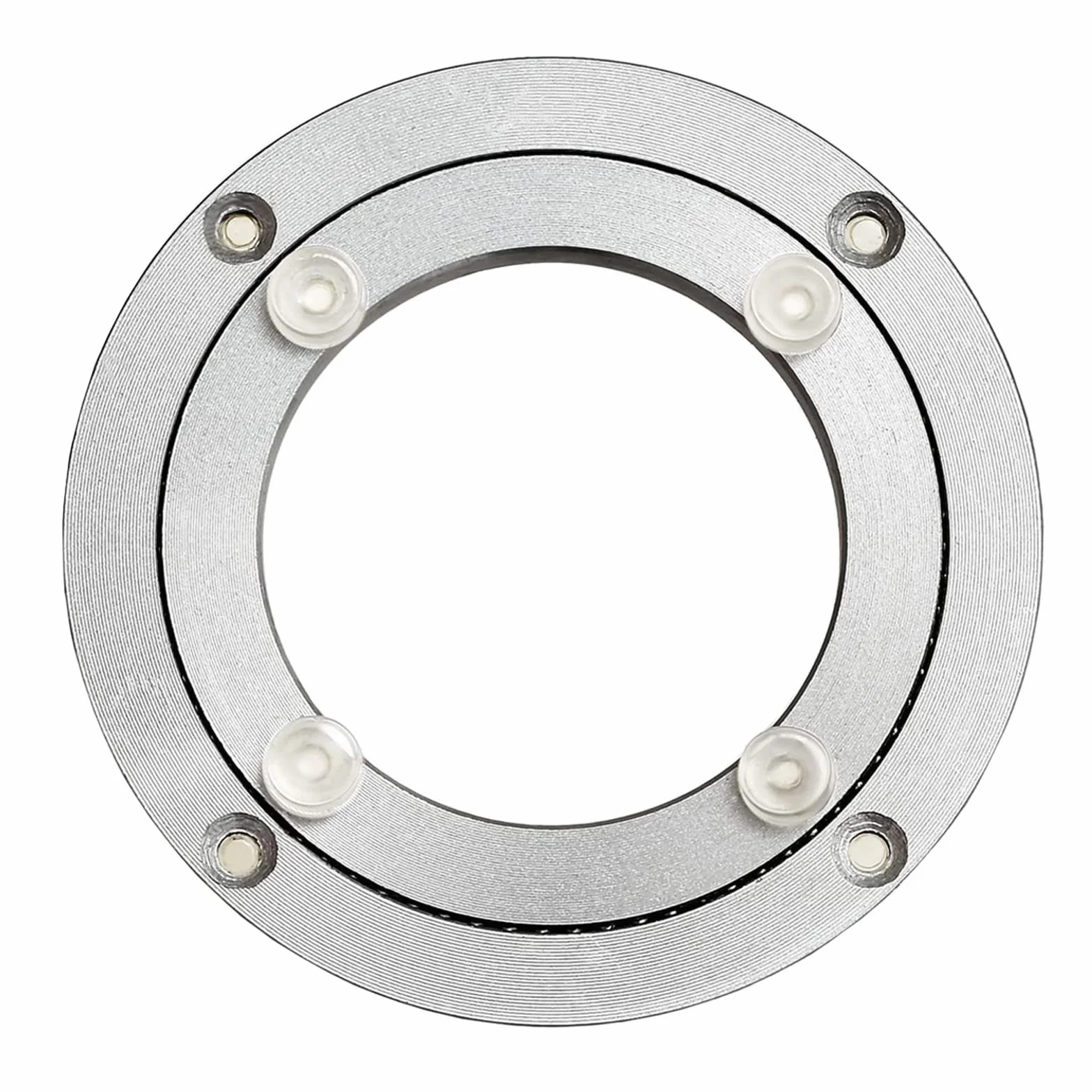 Obrotowy talerz Lazy Susan, obrotowa podstawa z łożyskiem Lazy Susan, obrotowa podstawa o 360 stopni, obrotowy pierścień na stół jadalny, antypoślizgowa stopka, wytrzymały sprzęt