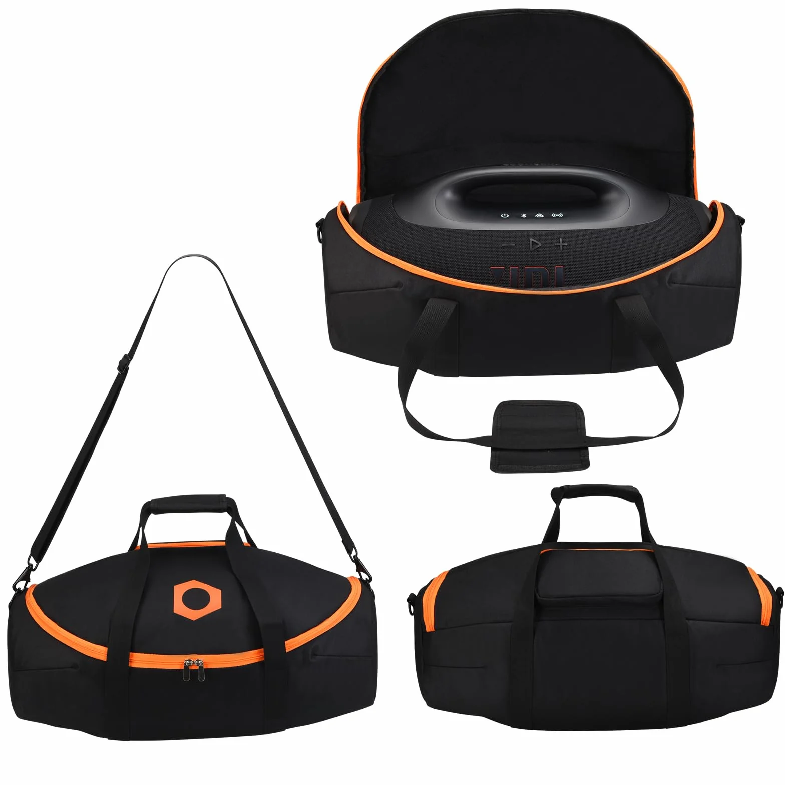 Futerał Ochronna Walizkę Transportowe Etui Podróżną do JBL Boombox 4 Przenośny Głośnik Bluetooth,Ochronne Etui Torba na Ramię z Akcesoria Torbą do JBL Boombox 4 Kabla Zasilającego
