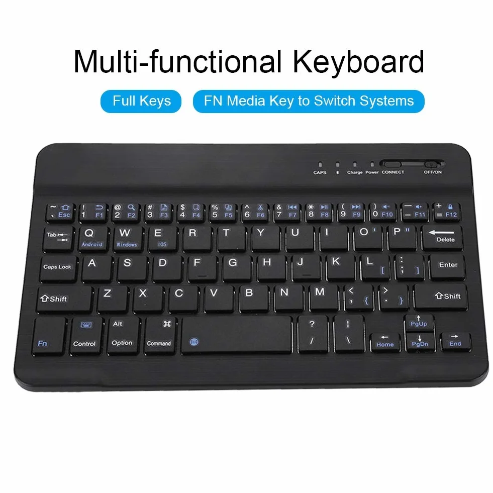 Elprico Mini klawiatura Bluetooth bezprzewodowa ze stopu aluminium 7-8 cali do Android iOS