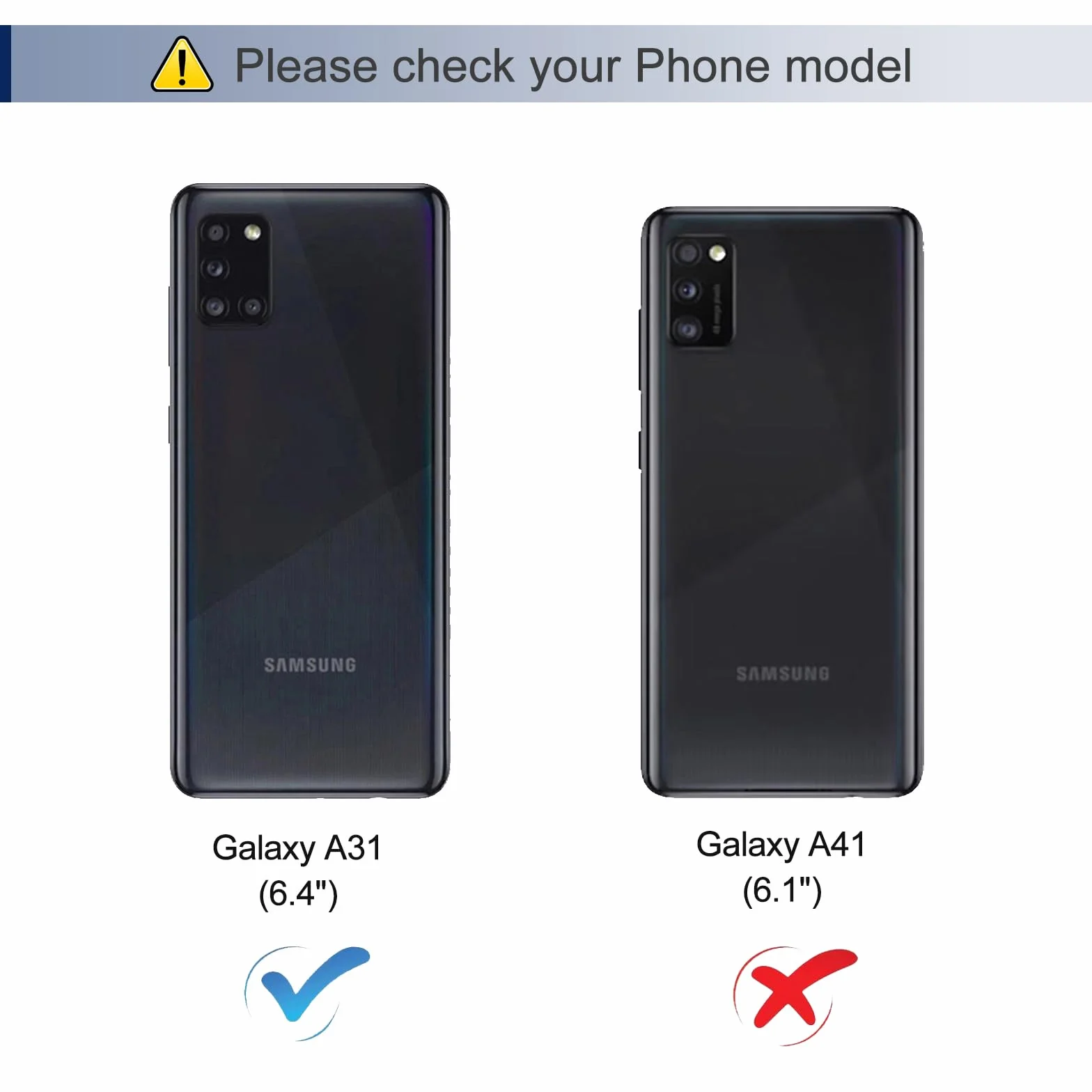 etui na Samsung Galaxy A31, premium etui typu flip case z PU skóry, klappbare sztywna osłona z [przegrodami na karty], etui portfelowe na Samsung A31 (Niebieski)