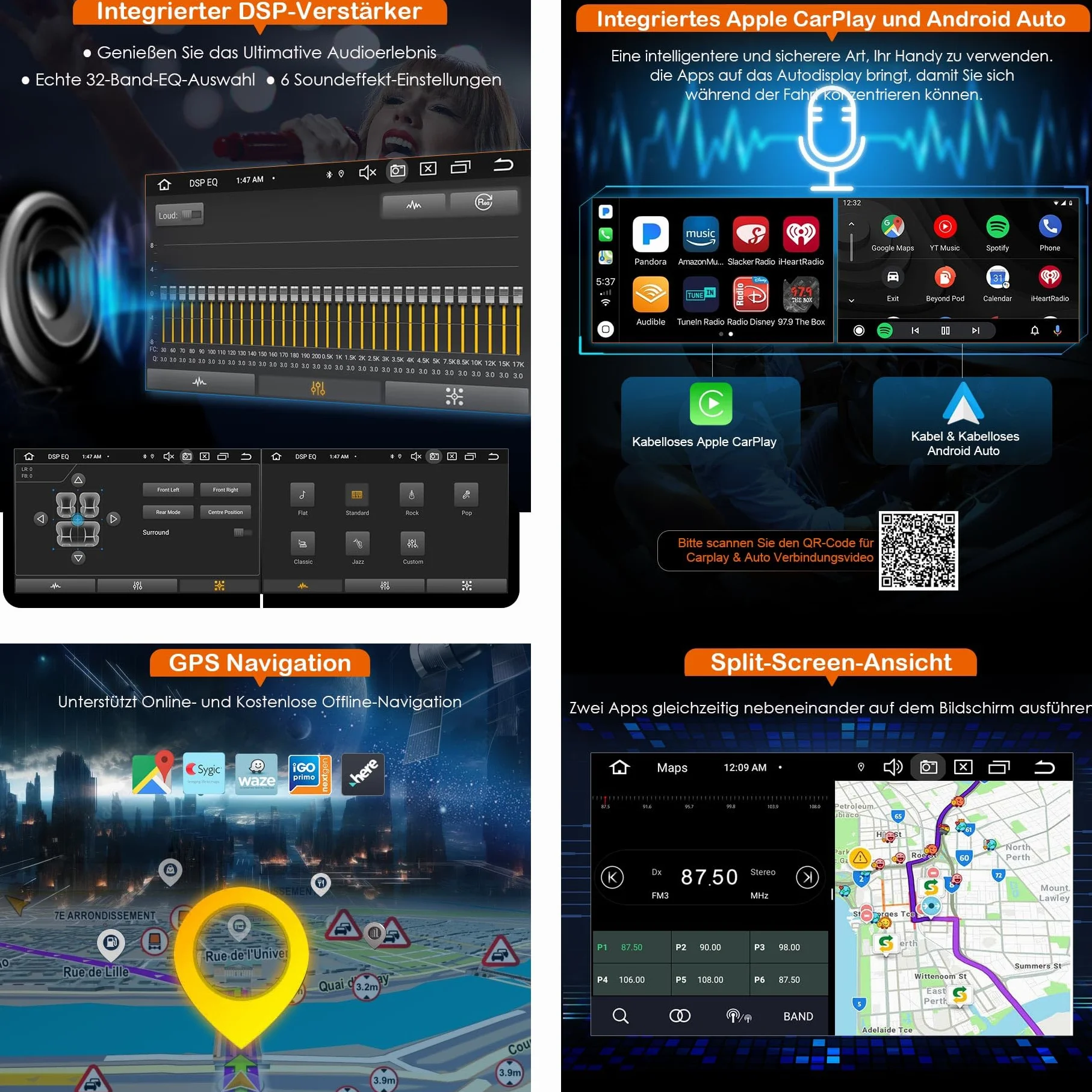 erisin Android 16 radio samochodowe GPS nawigacja do Opel Astra H Corsa C Corsa D Vectra Zafira B Signum Carplay Android Auto GPS DSP Bluetooth 5.0 WiFi 2,0 GHz CPU radio 8 rdzeni 4 GB + 64 GB