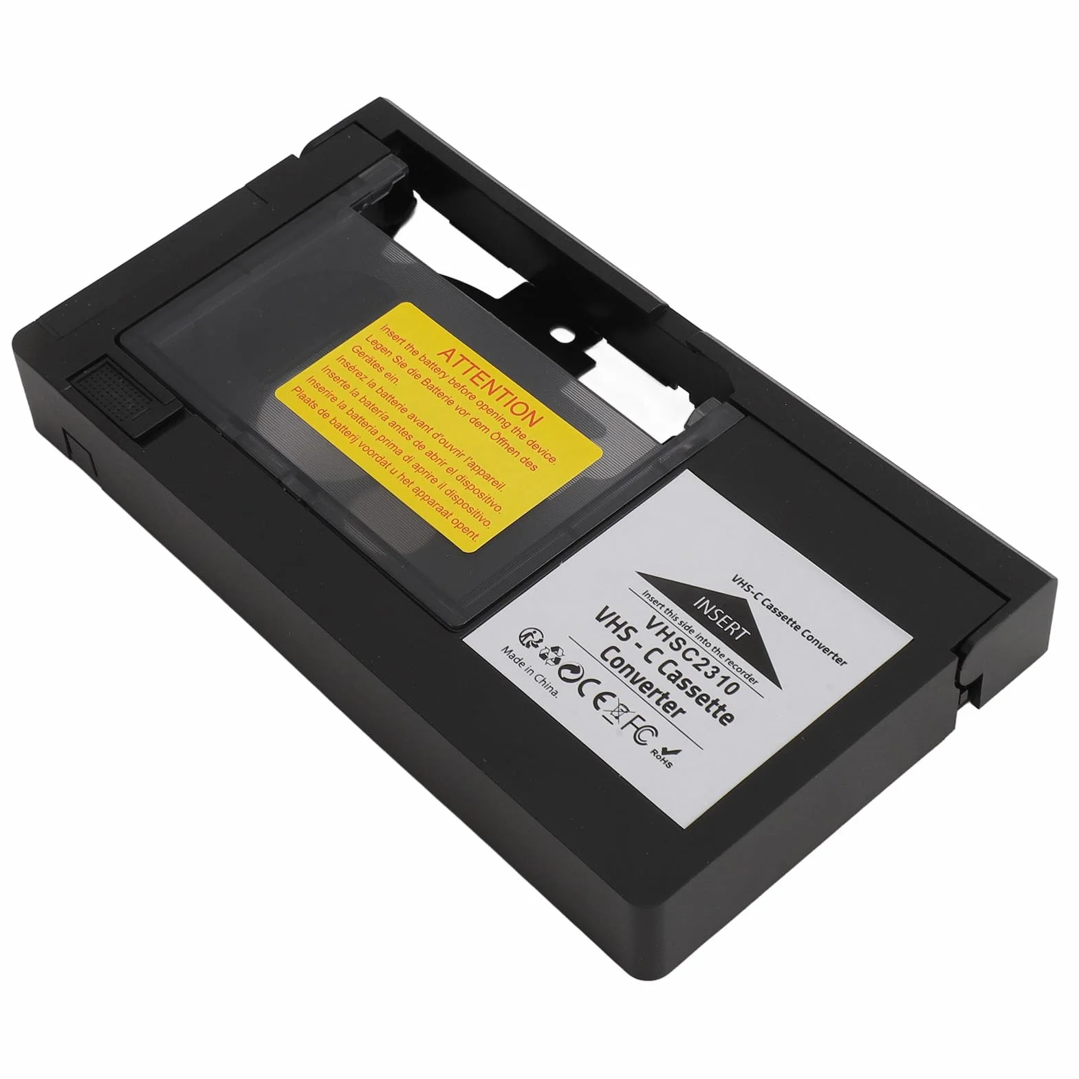 Adapter do Kaset VHS C, Kompatybilny z Taśmami S VHS C i S VHS CP6BKU C-P6U PV P1 VCA115 Kamery Adapter do Kaset, Adapter do Odtwarzania i Nagrywania