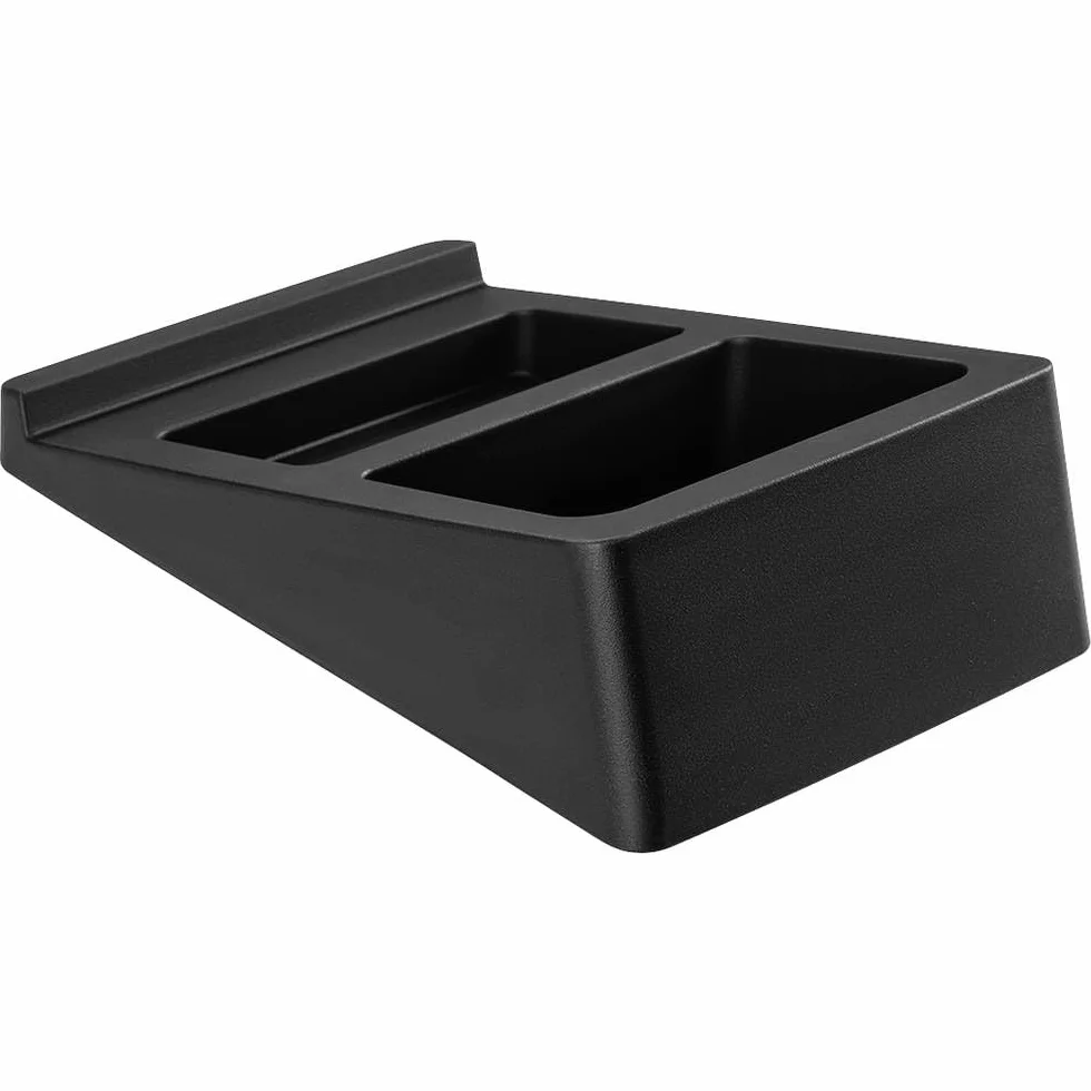 my wall Uniwersalny stojak stołowy do głośników HS32-2L – 2 sztuki, obciążenie do 3 kg, kąt nachylenia 15°, stojak na głośnik, uchwyt stołowy na głośniki, amortyzuje drgania
