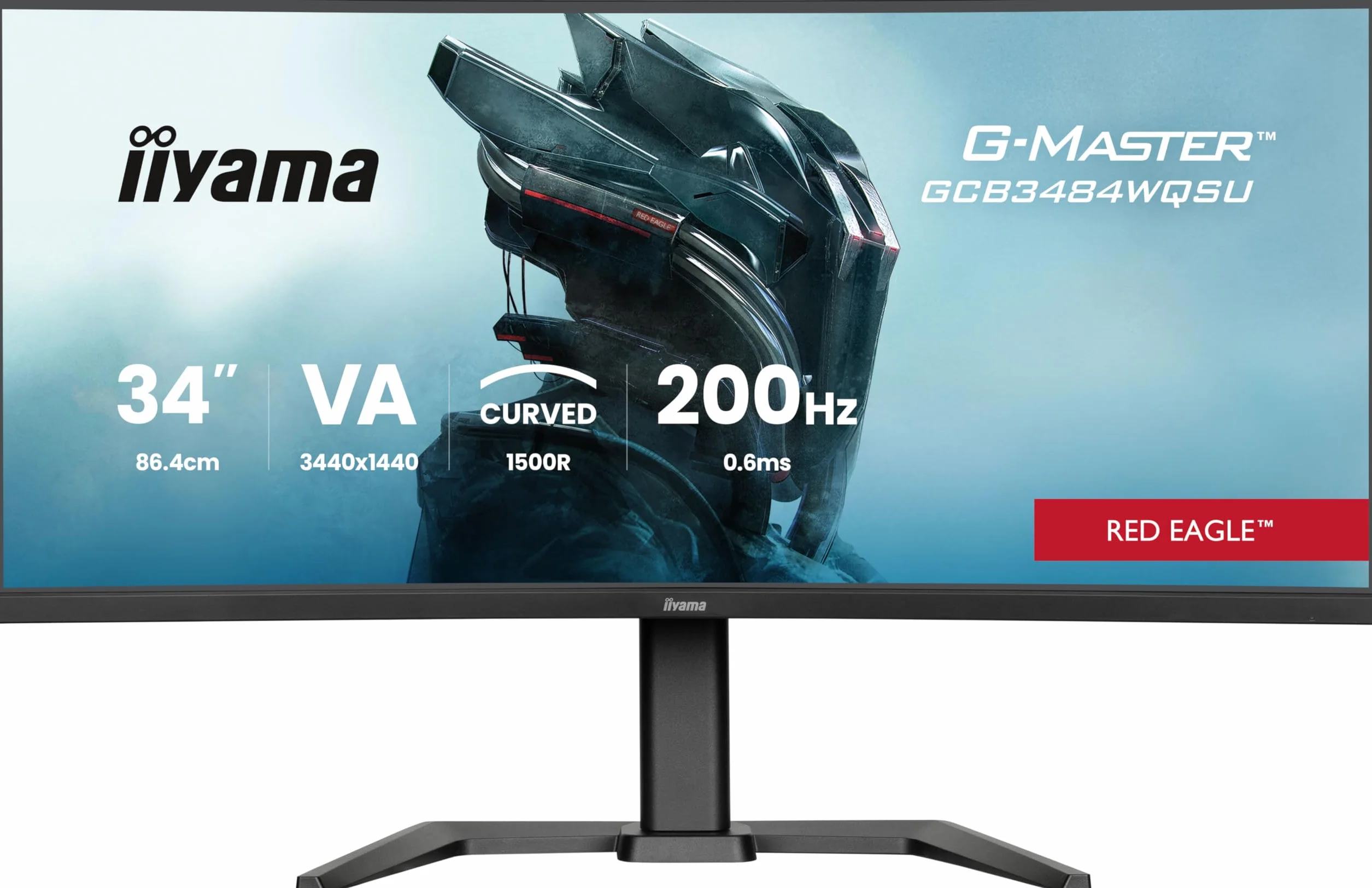 Iiyama G-MASTER Red Eagle GCB3484WQSU-B2 - LED-Monitor - Gaming - gebogen - 86.4 cm (34")