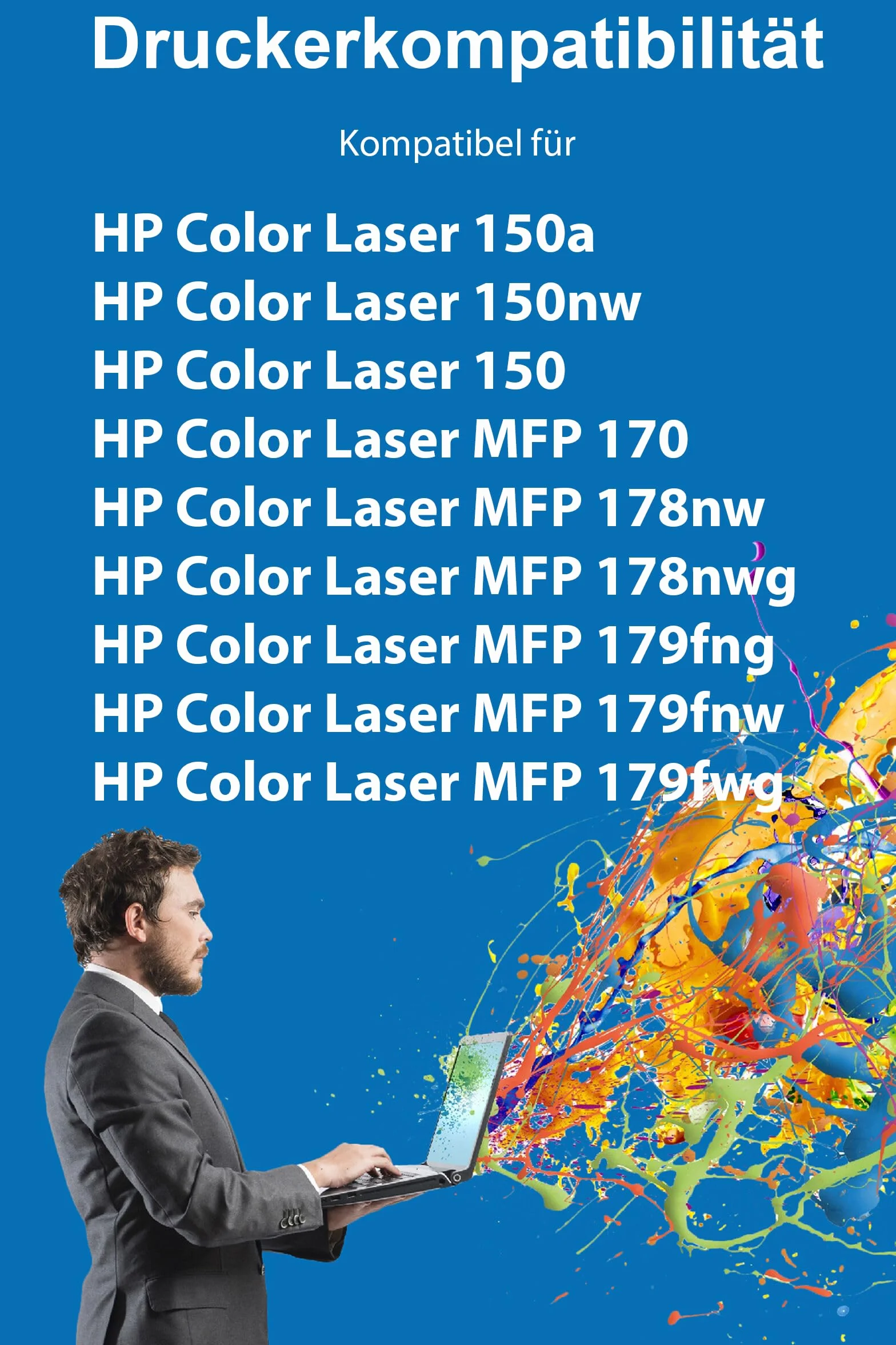117A XL kompatybilny z tonerem HP Color Laser 150a 150nw MFP 178nw 179fnw 179fwg toner do HP W2070A W2071A W2072A W2073A Zestaw czarny, magenta, żółty, cyjan, 5 sztuk