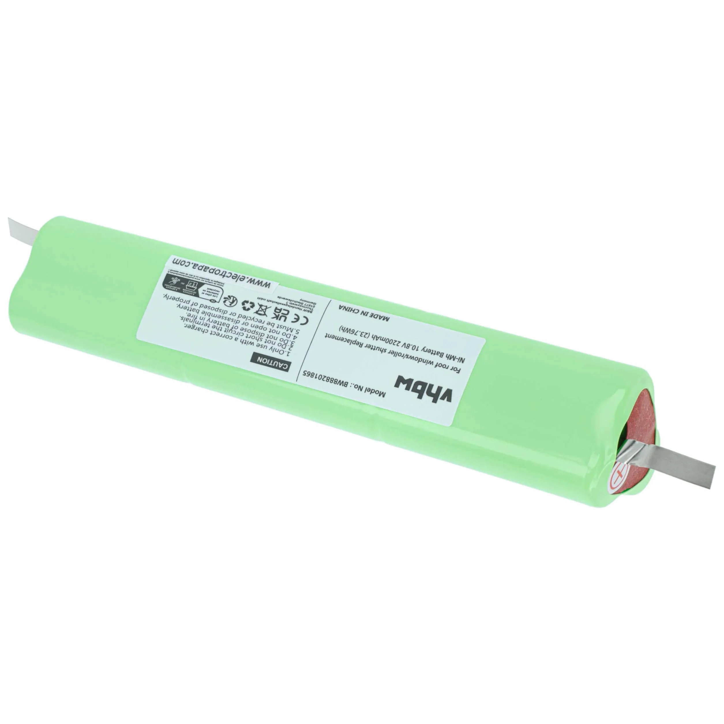 vhbw 3 x akumulator kompatybilny z roletami do okien dachowych i roletami Velux (2200 mAh, 10,8 V, NiMH)