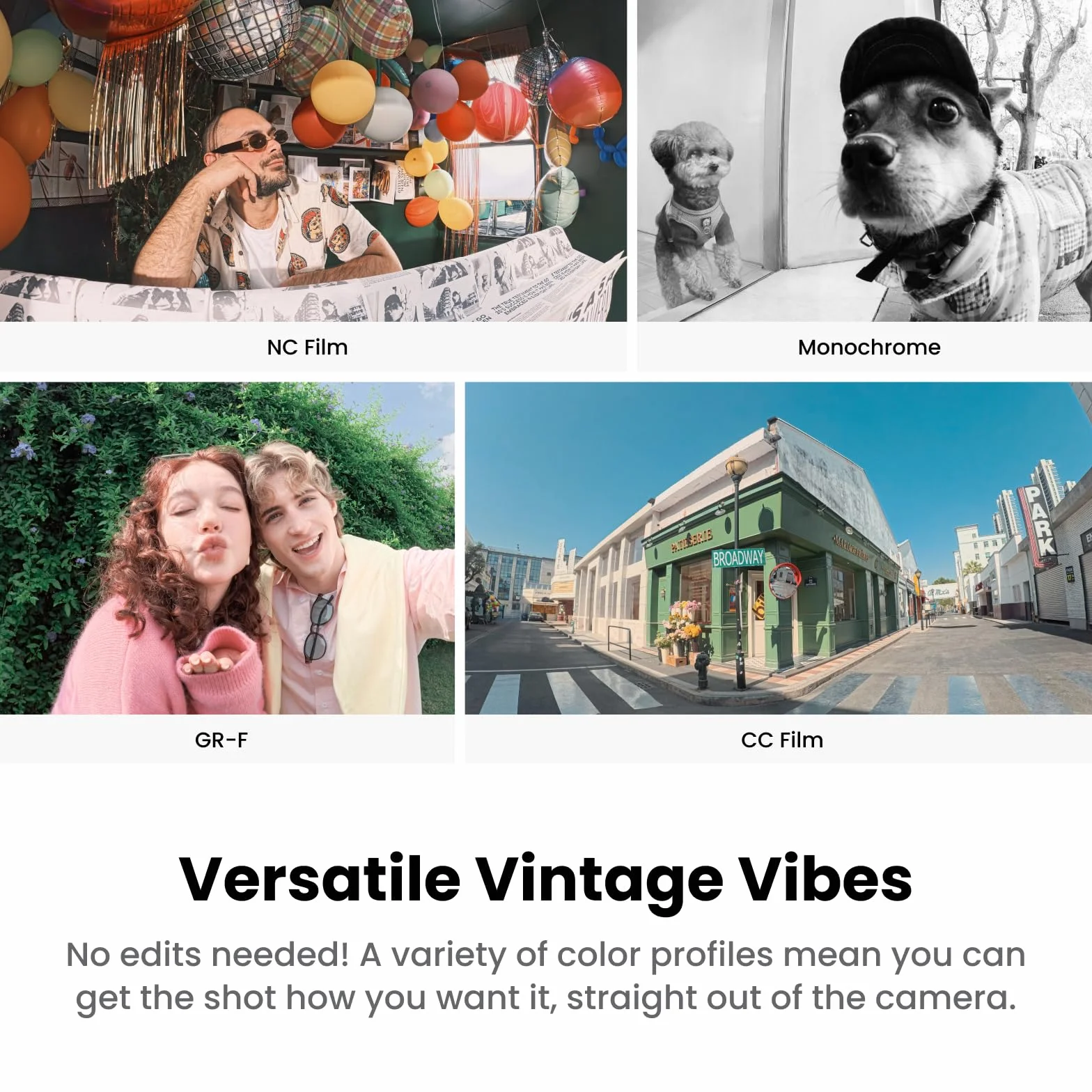 Insta360 GO 3S Retro Bundle Edycja Specjalna 64GB Czerwony - Mała kamera do vloggingu 4K, kamera POV bez użycia rąk, filtry retro, 4K30fps, dodatkowa bateria, lekka, nośna kamera vlog do ujęć