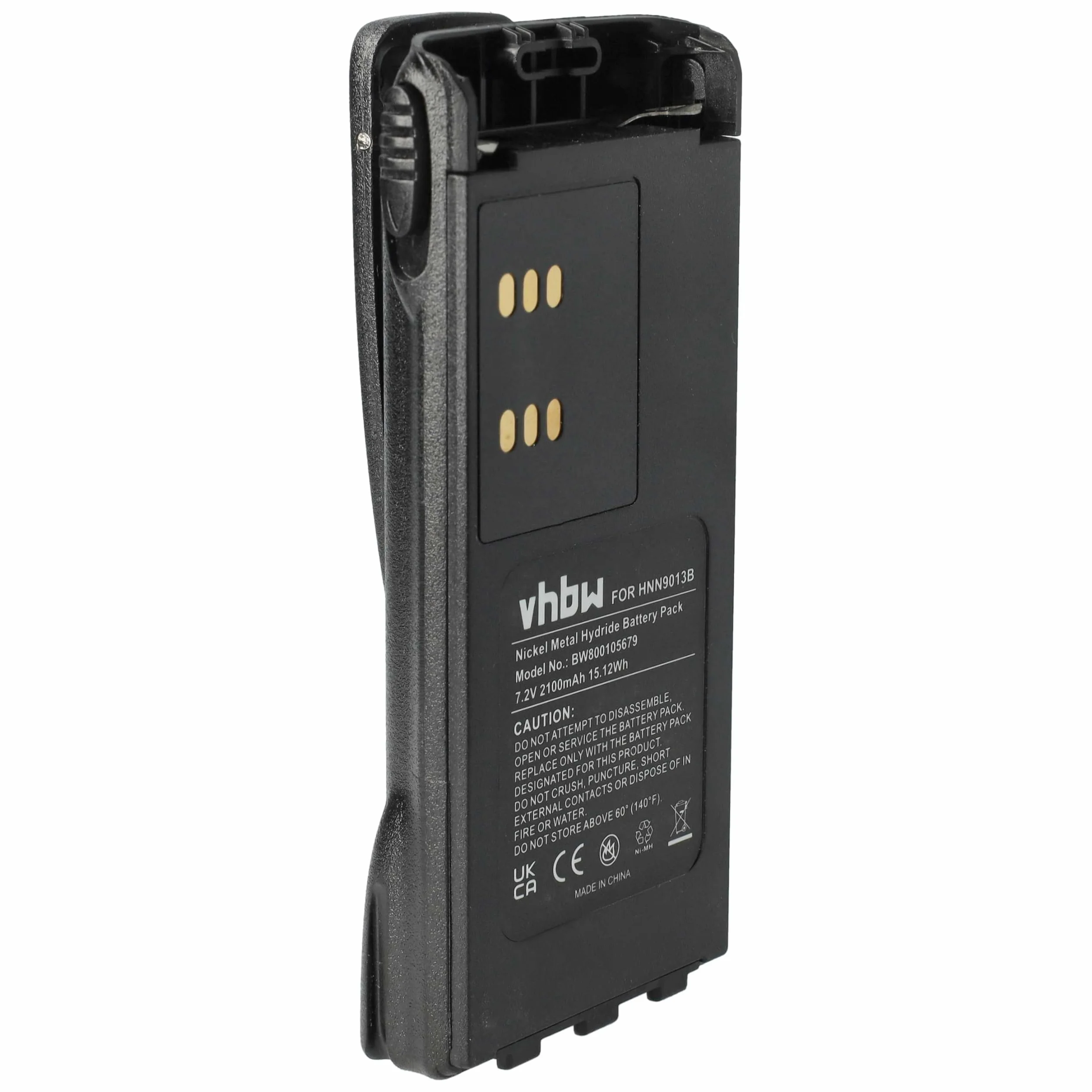 vhbw Akumulator zastępuje Motorola PMNN4158, PMNN4158AR, PMNN4159AR dla radia (2100 mAh, 7,2 V, NiMH)